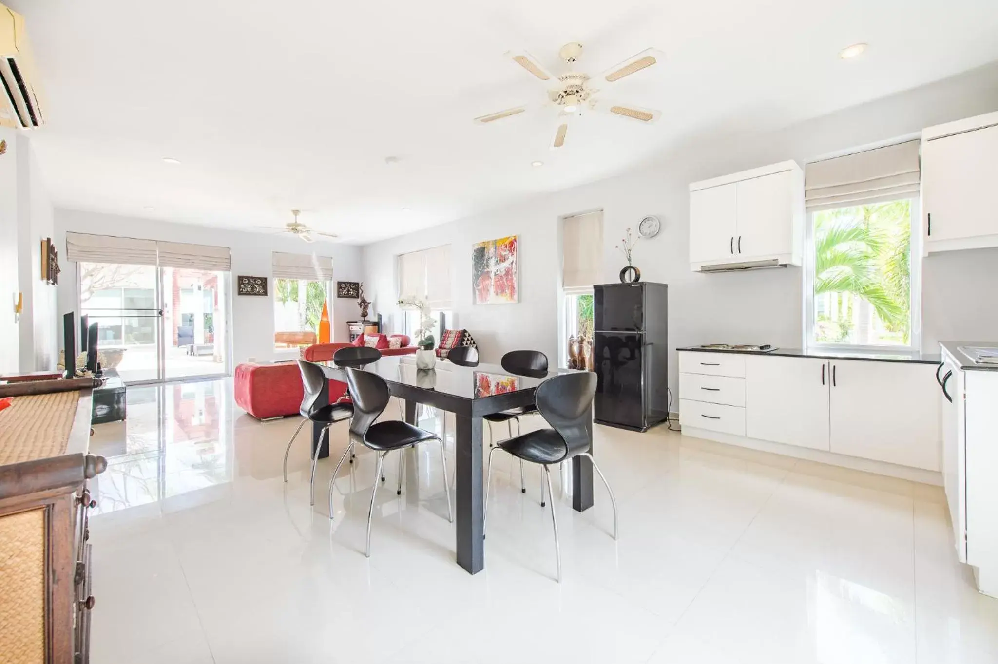 Dining area in The Beach Village Resort