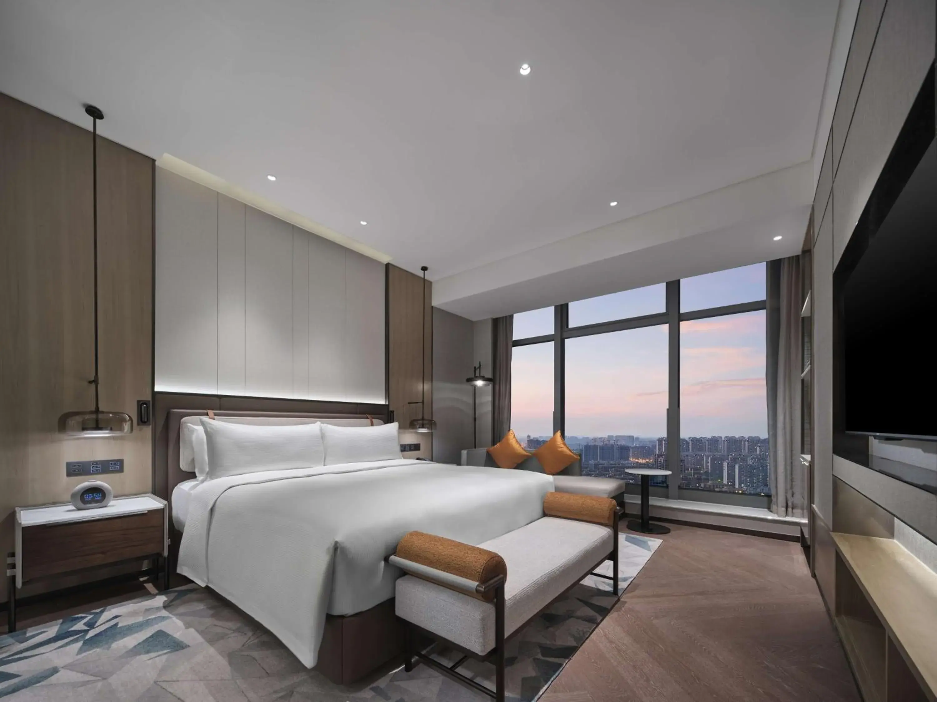 Living room, Bed in Doubletree By Hilton Rugao Living room, Bed in Doubletree By Hilton Rugao