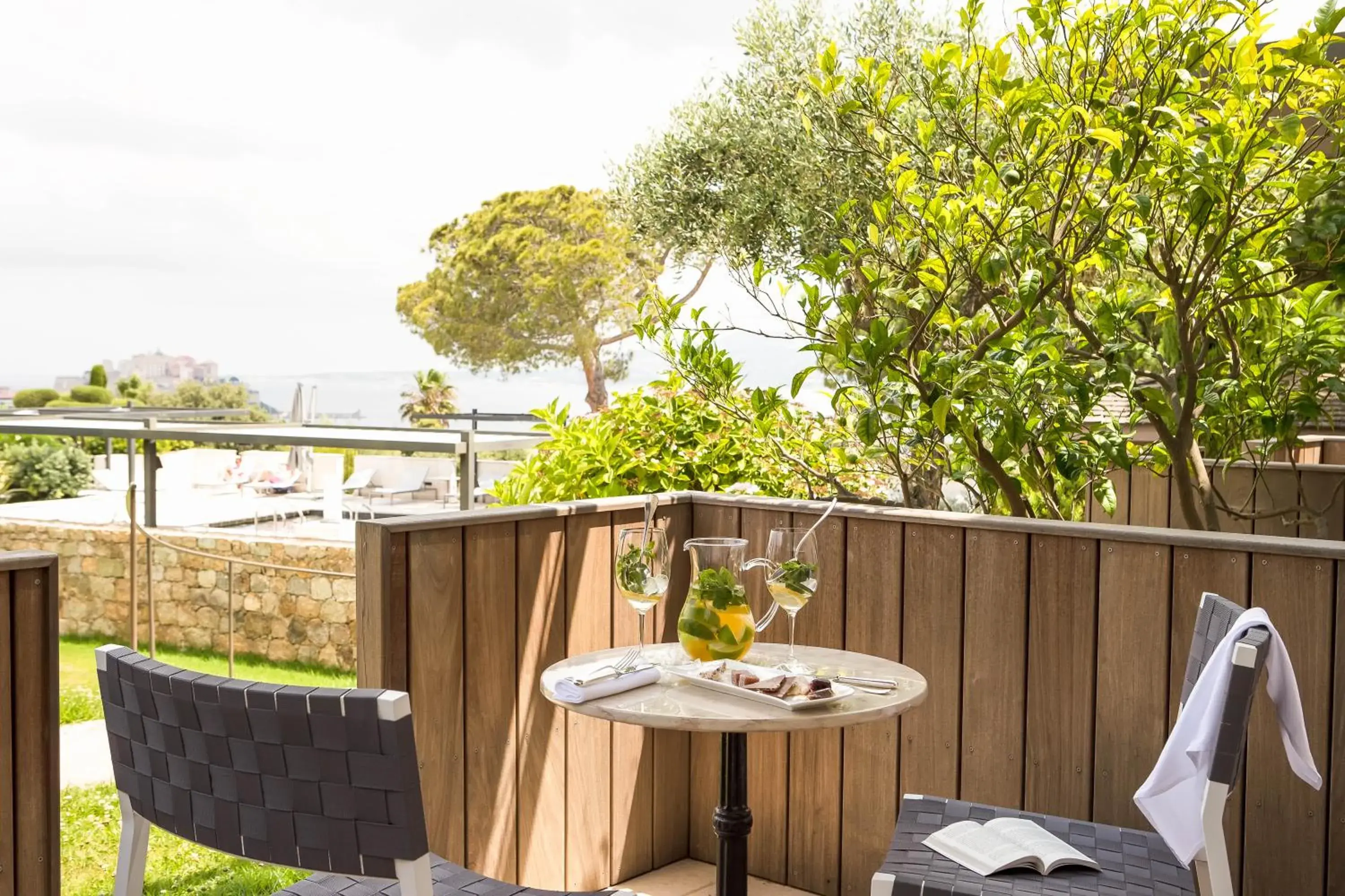 Garden, Balcony/Terrace in La Villa Calvi