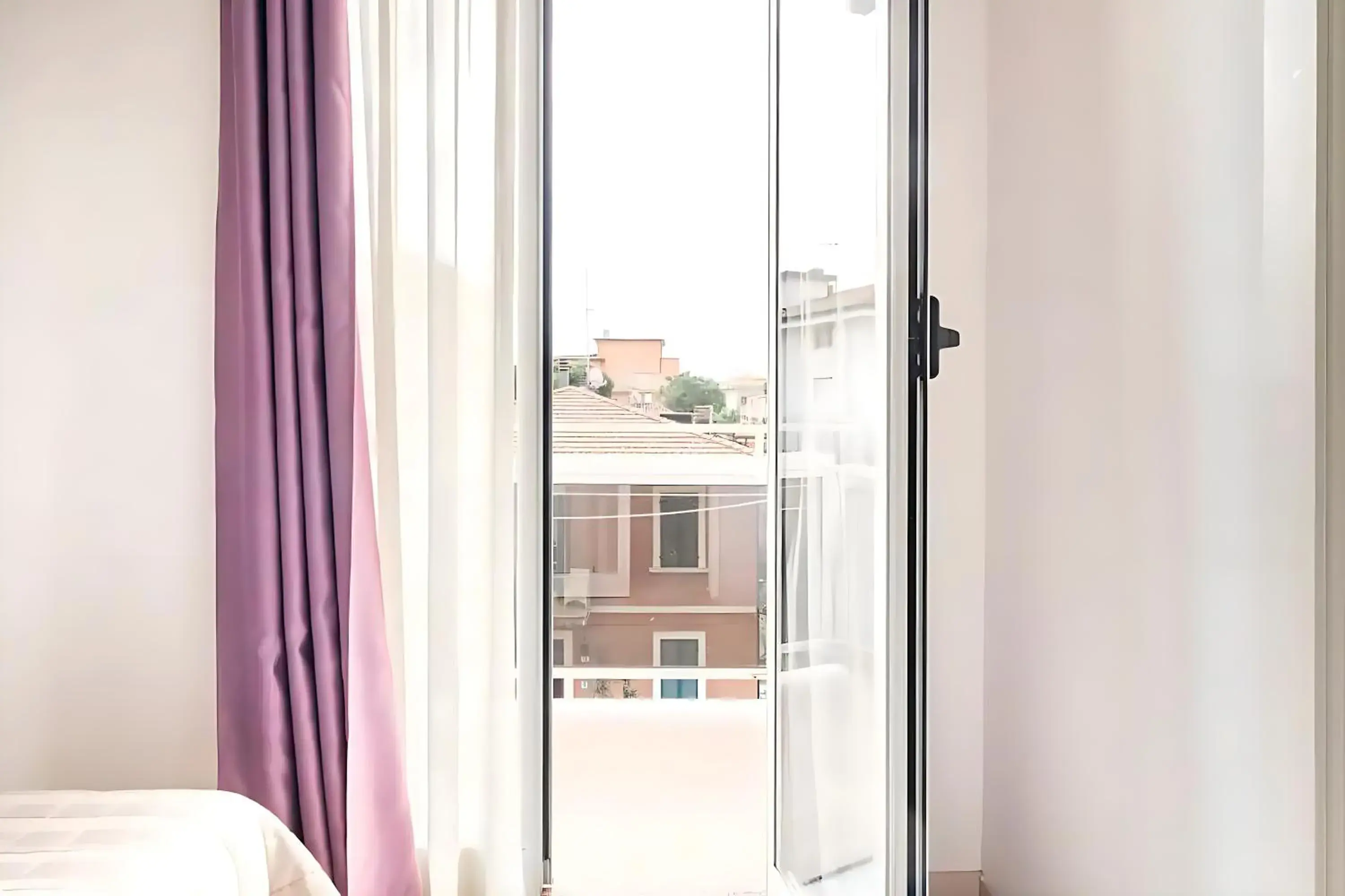 Bedroom, View in Hotel Villa Argia Rimini