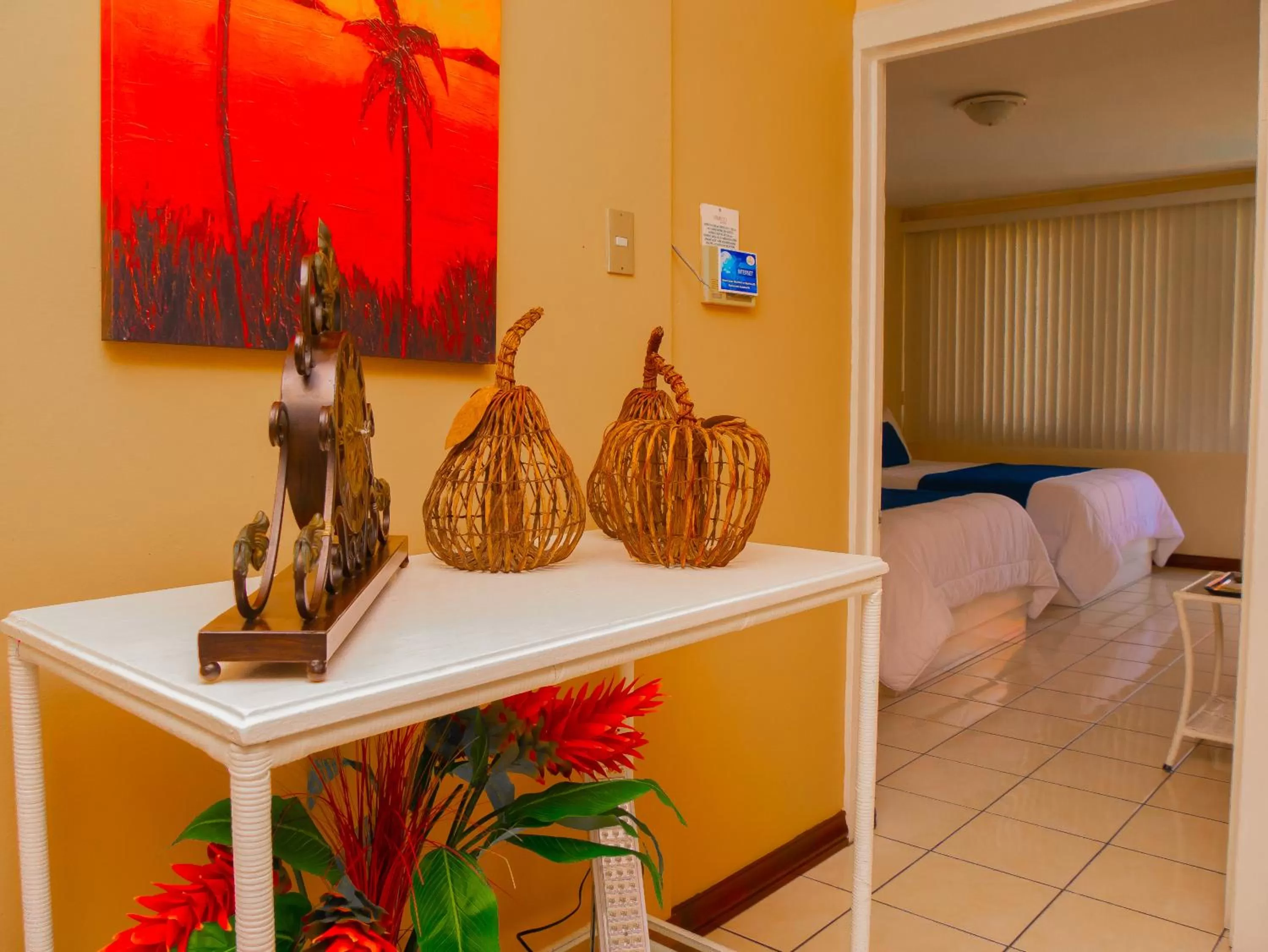 Property building, Bed in Hotel Bamboo Aeropuerto