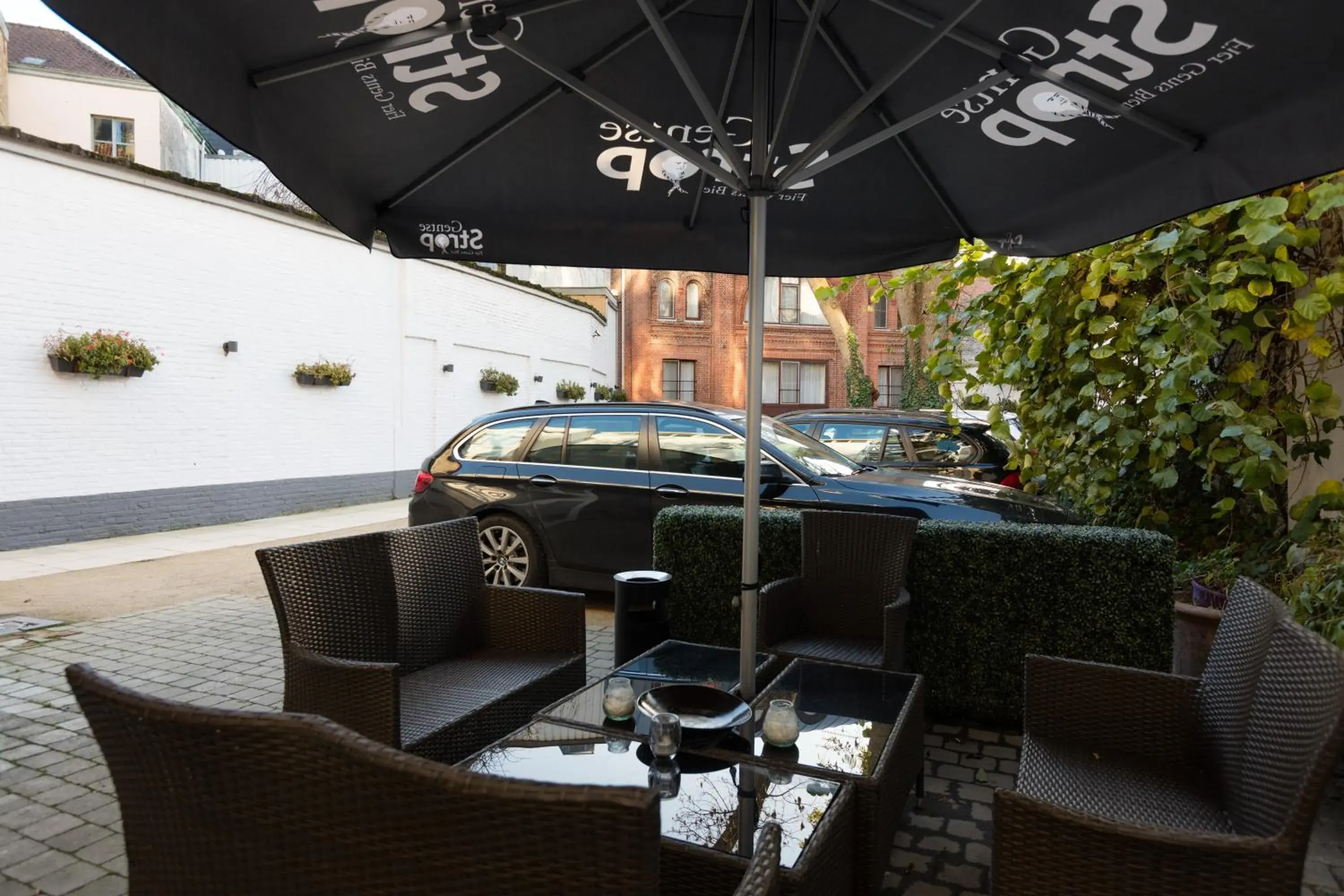 Patio in Hotel Gravensteen