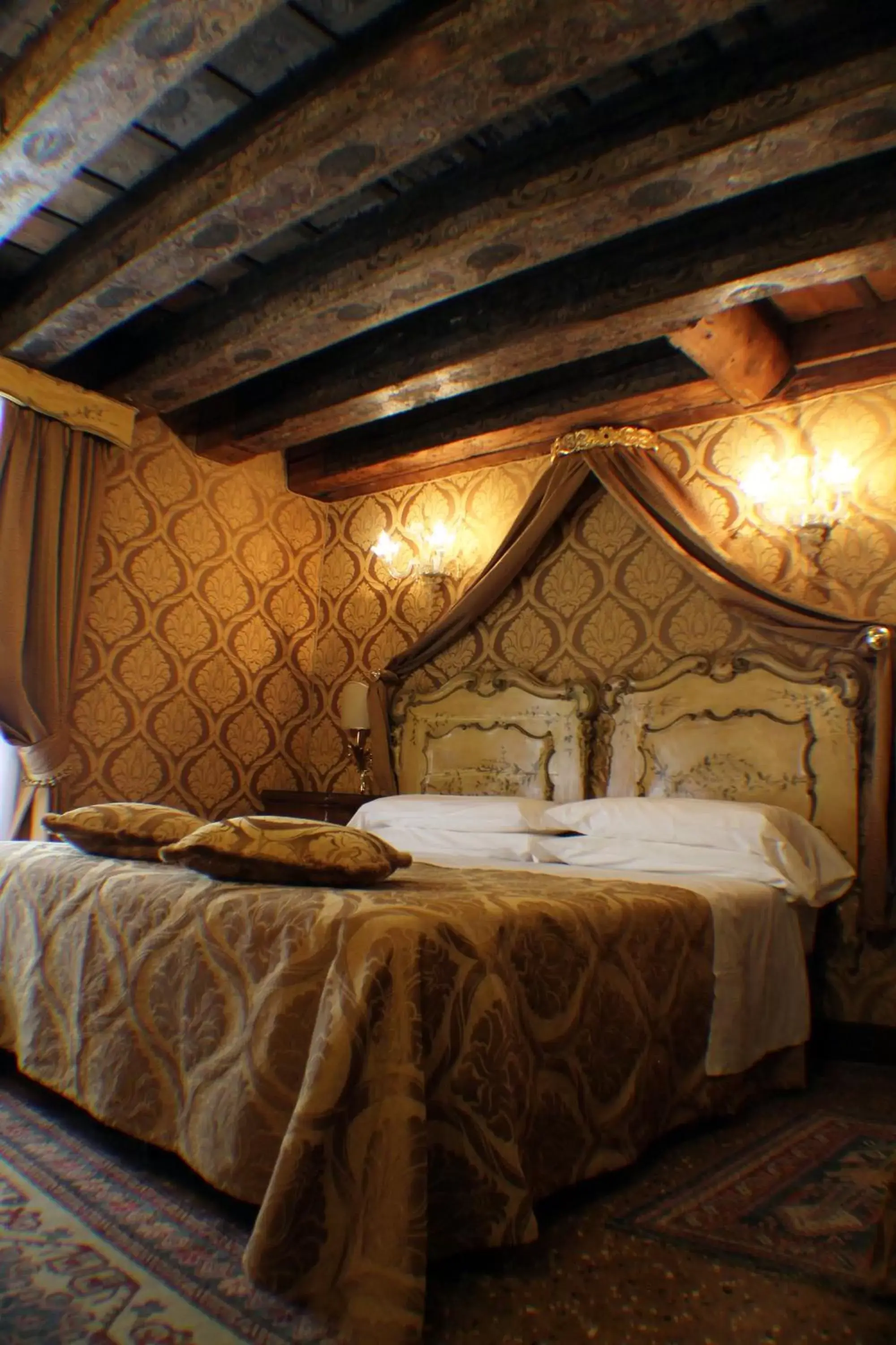 Bed in Hotel Palazzo Abadessa