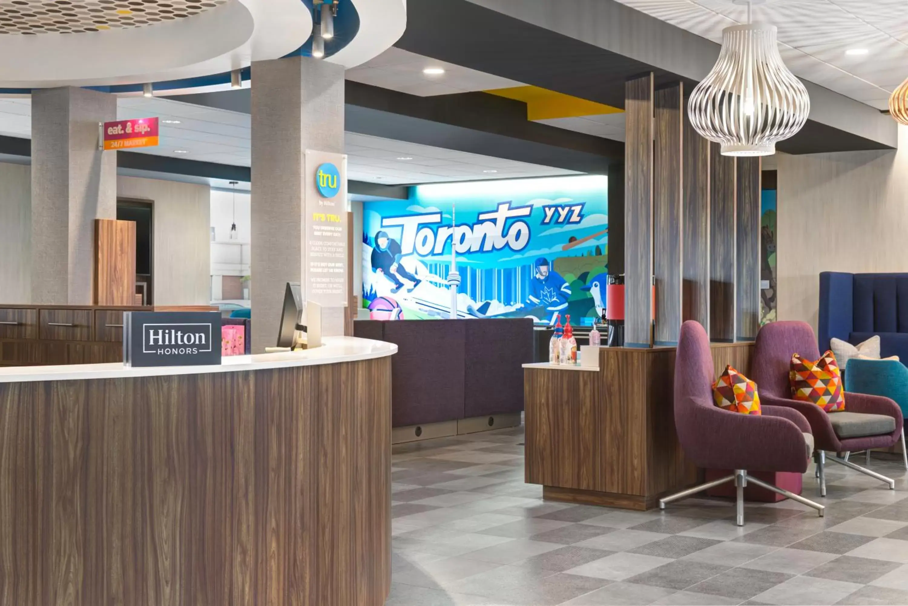 Lobby or reception, Lobby/Reception in Tru By Hilton Toronto Airport West