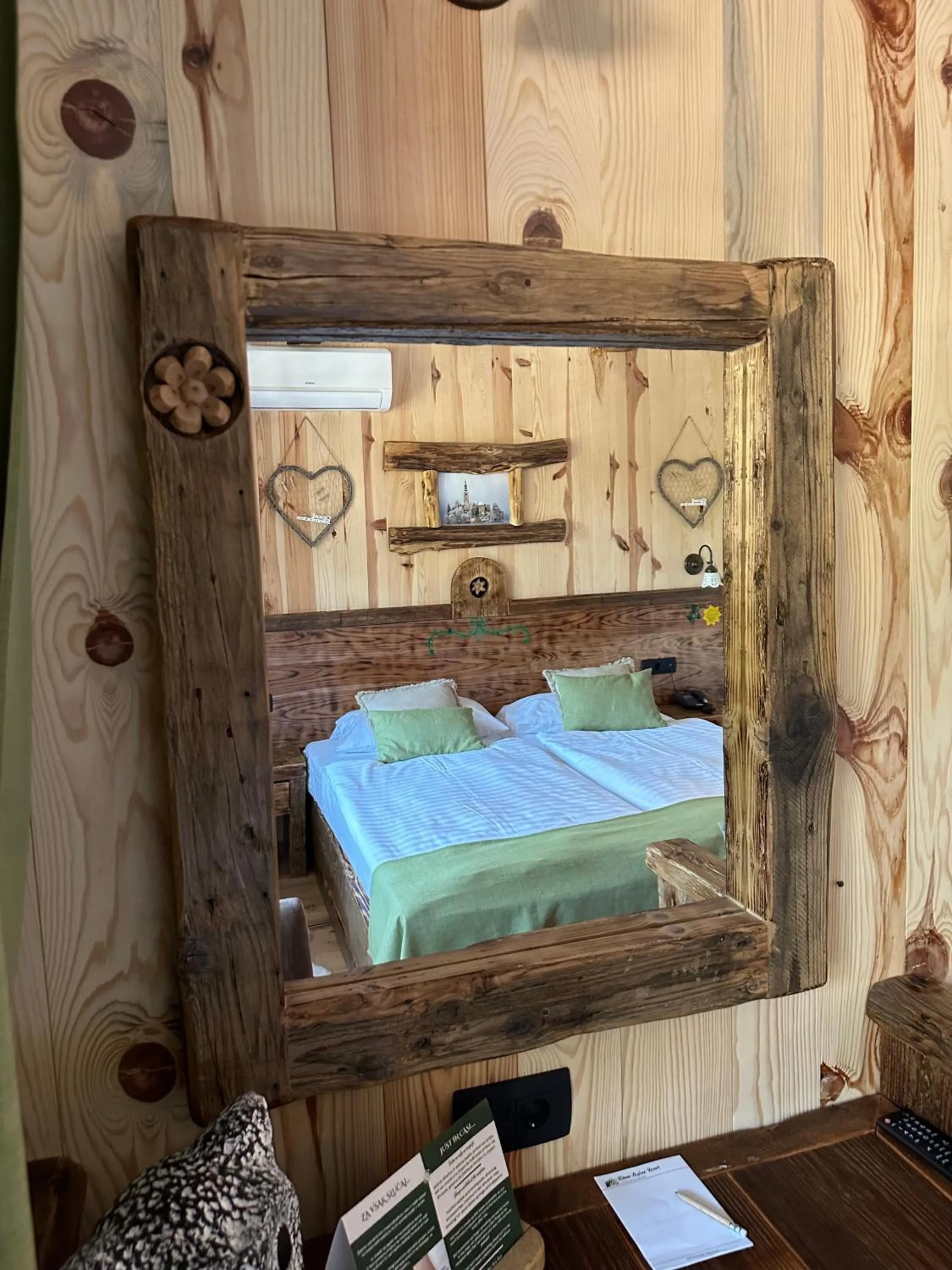 Bed in Ribno Alpine Hotel