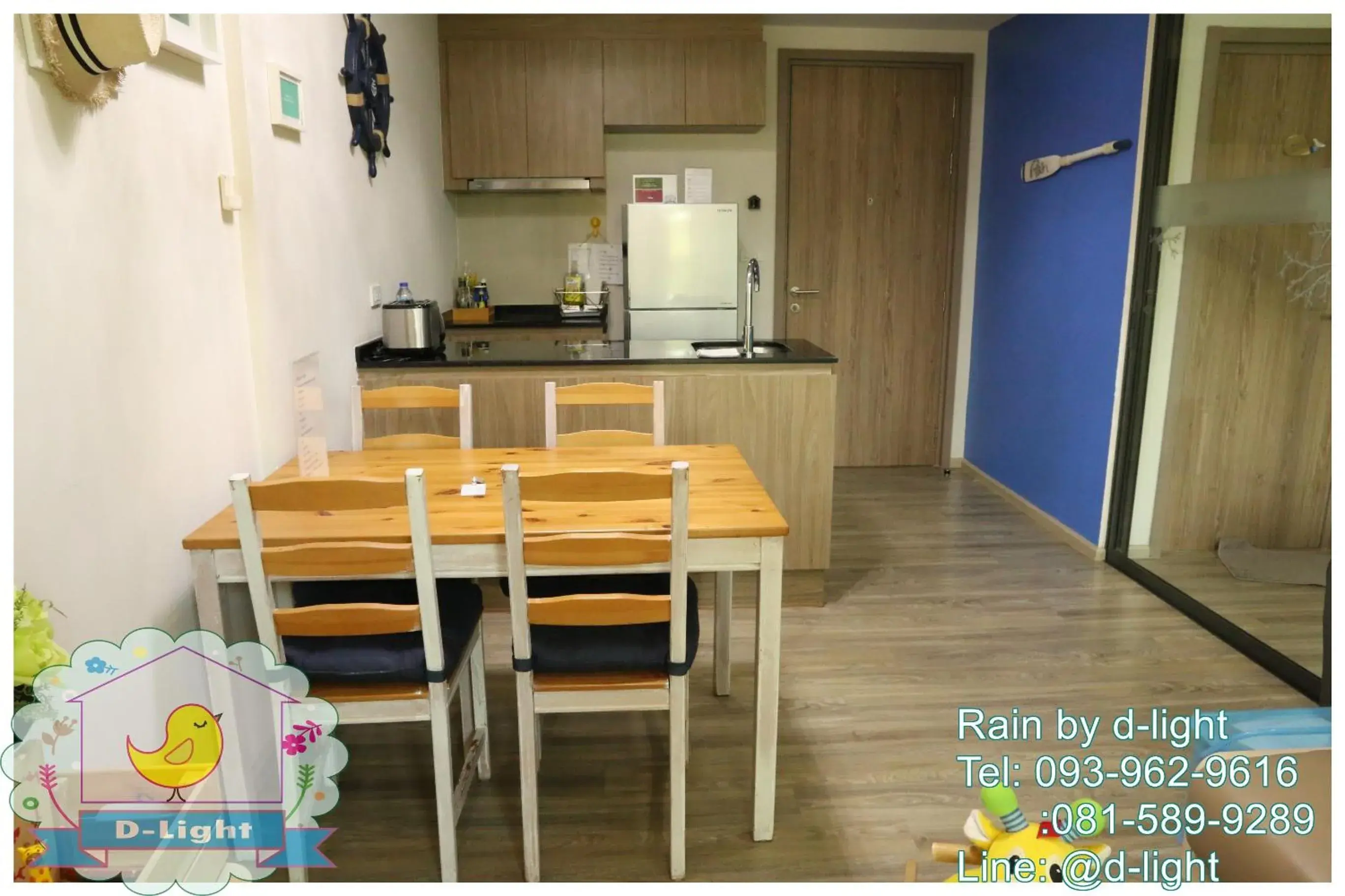 Kitchen or kitchenette, Dining Area in Rain Cha-am Hua Hin by D-light