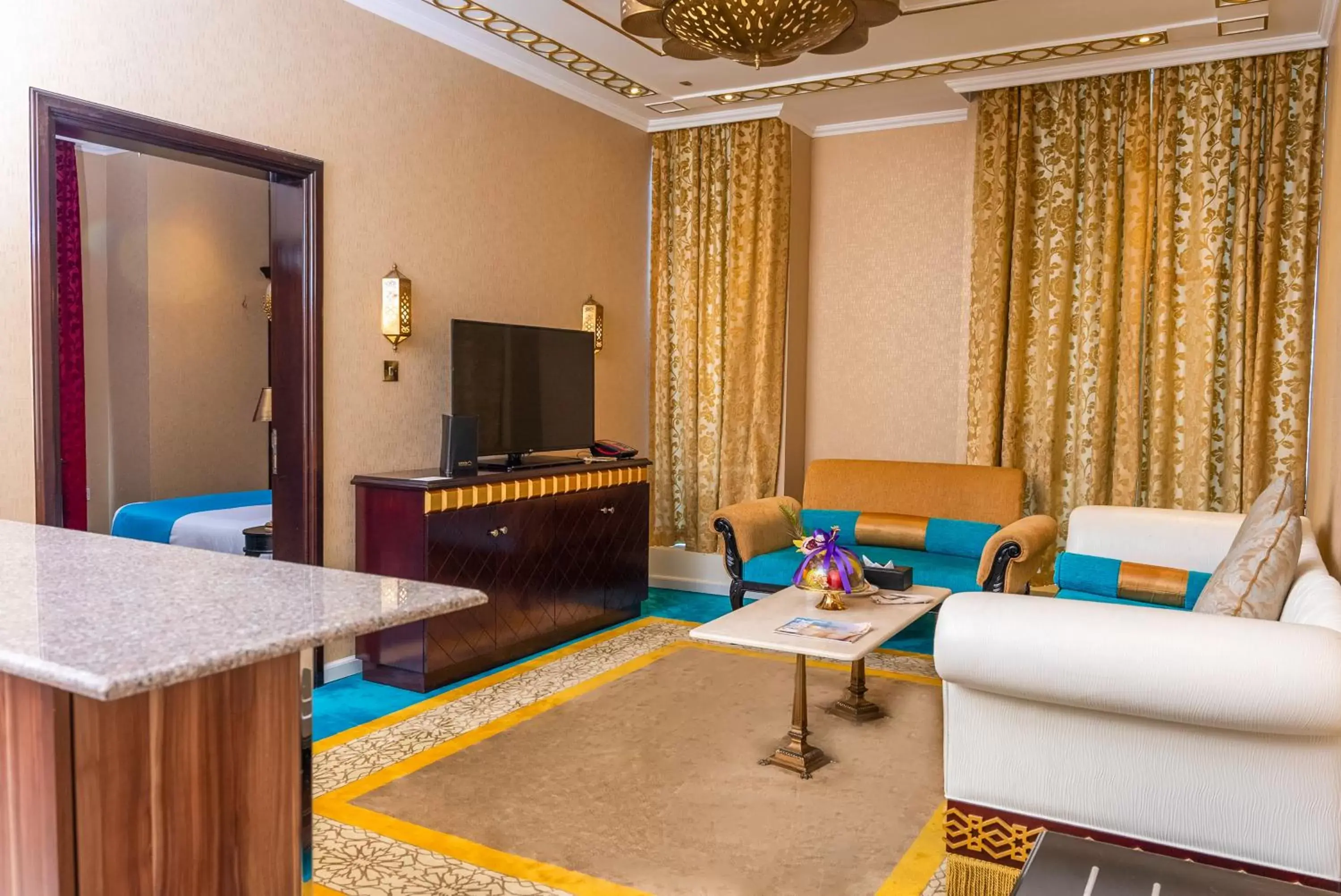 Living room, Seating Area in Saraya Corniche Hotel