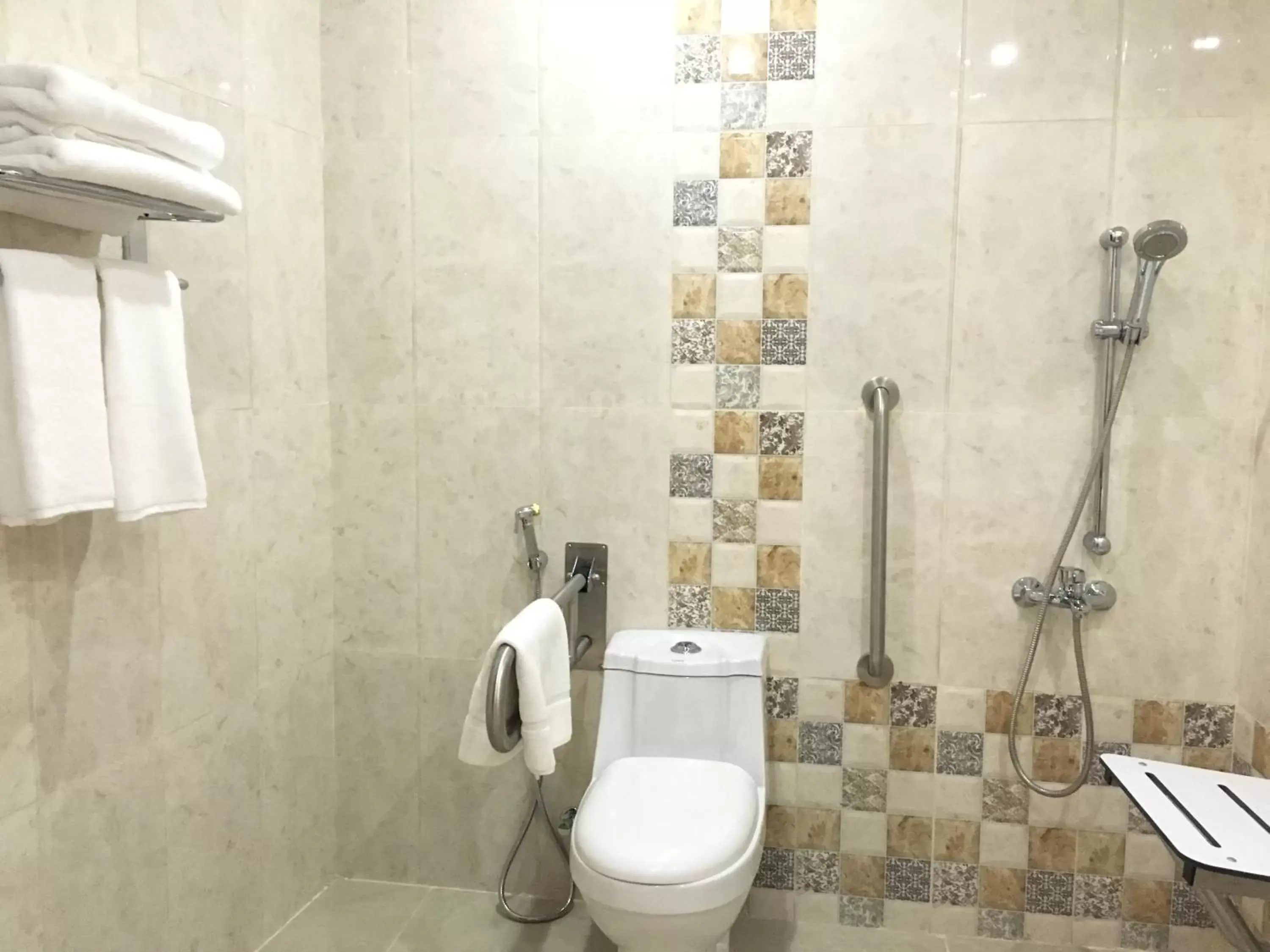 Facility for disabled guests, Bathroom in Royal Tulip Hotel LLC
