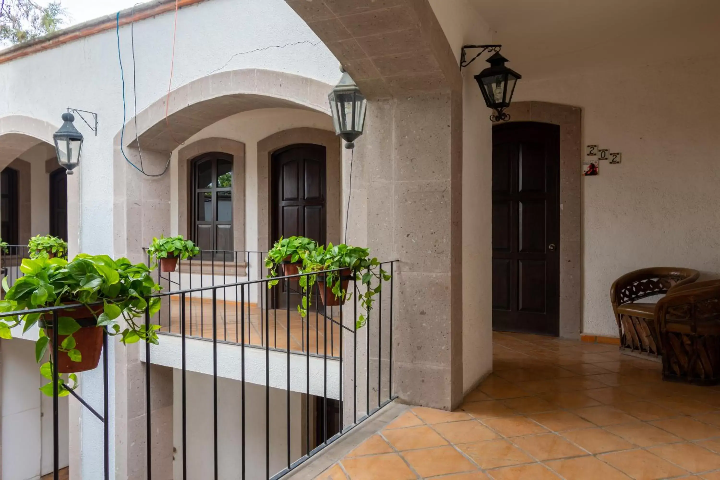 Patio in Hotel Hacienda San Cristóbal