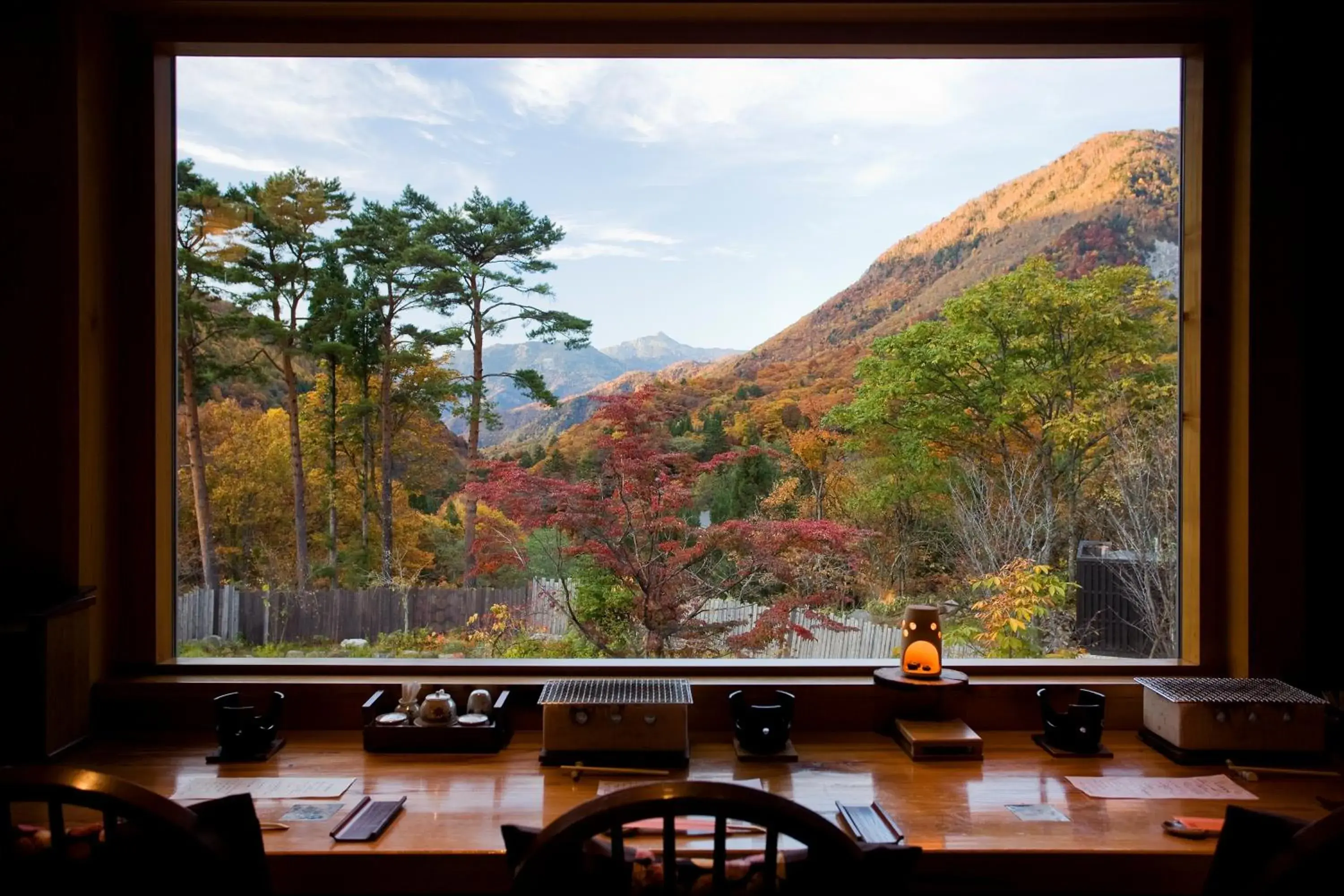 Restaurant/places to eat, Mountain View in Okuhida Hot spring Miyama Ouan