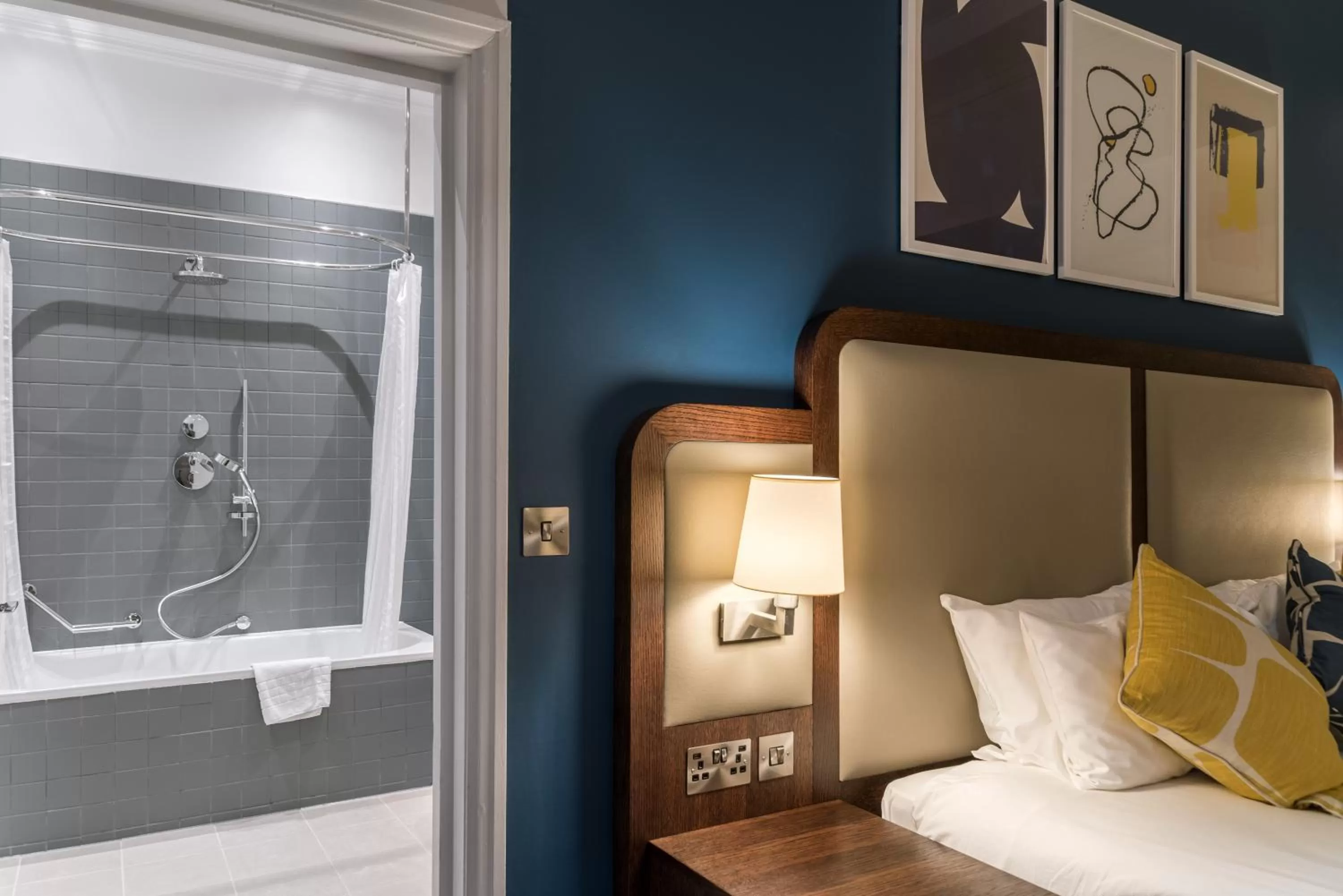 Bathroom, Bed in voco Grand Central Glasgow by IHG