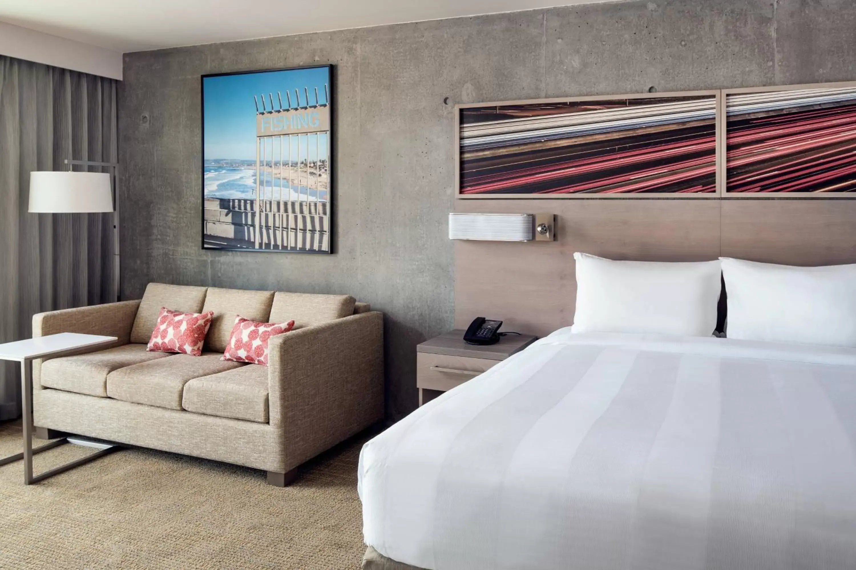 Living room, Bed in Residence Inn by Marriott San Diego Downtown/Bayfront