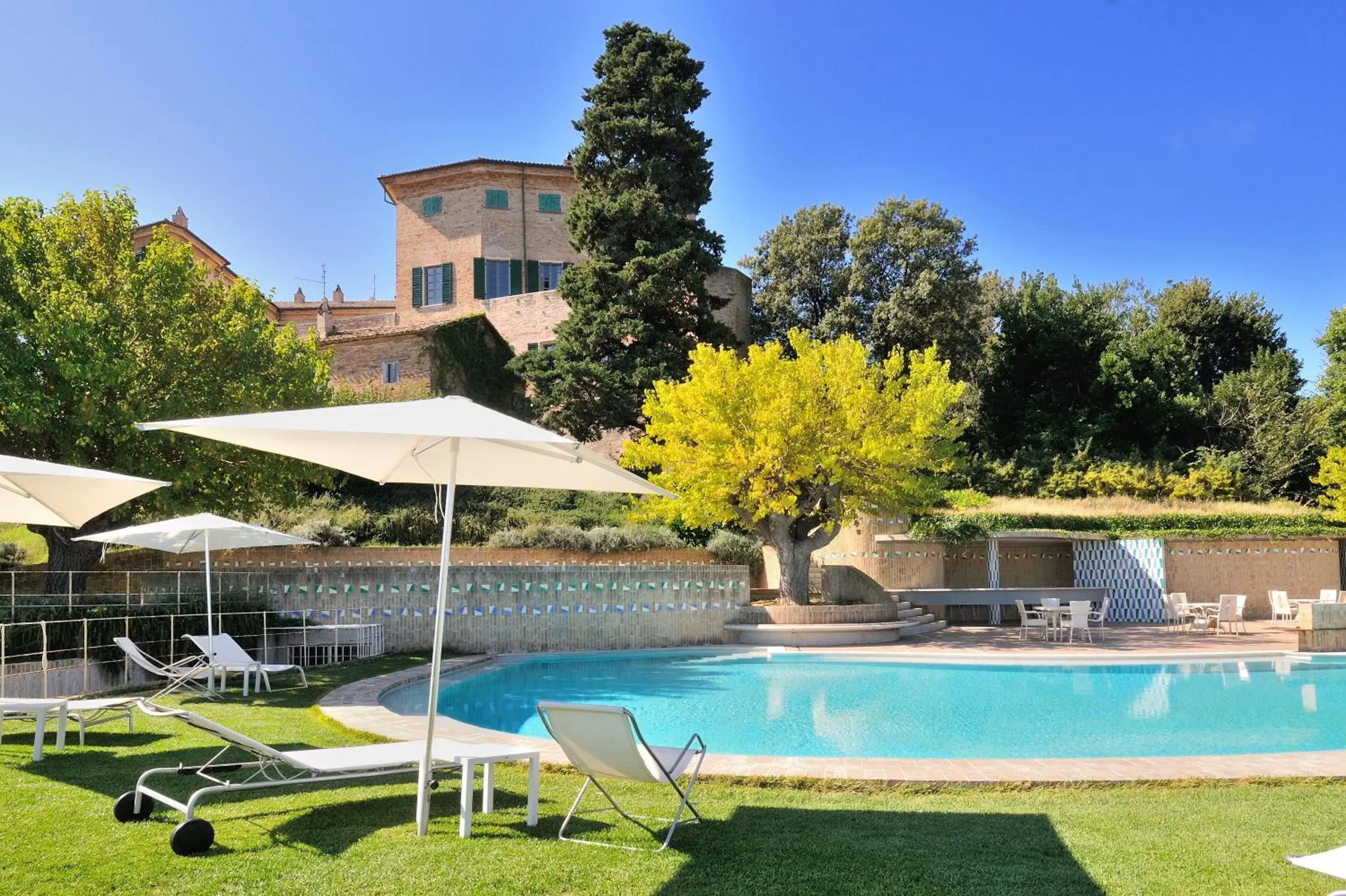 Facade/entrance, Swimming Pool in Castello Di Monterado