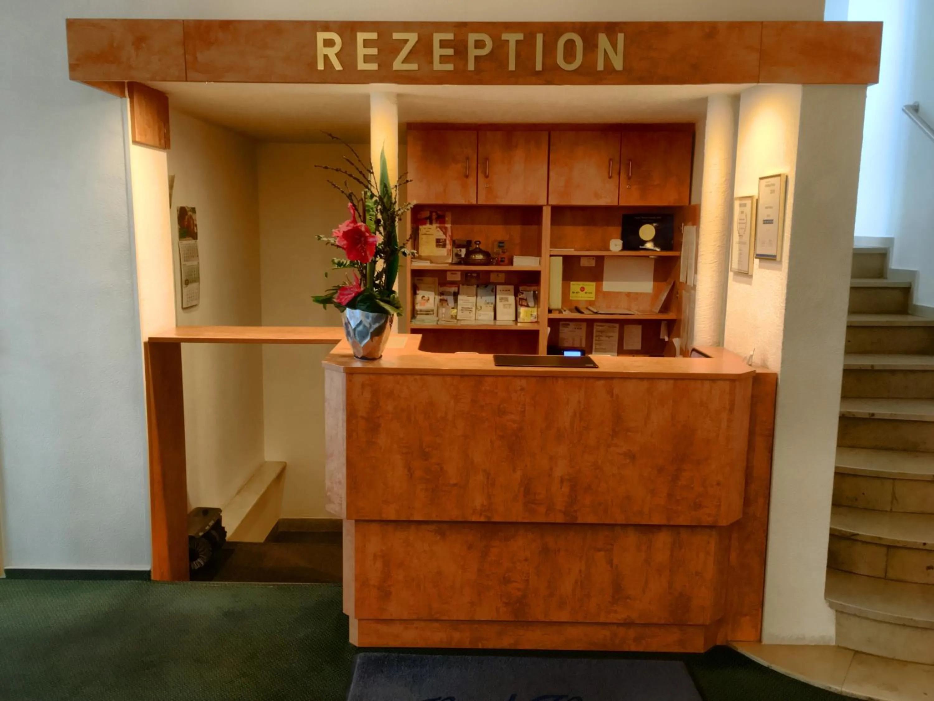 Lobby or reception in Hotel Hansa