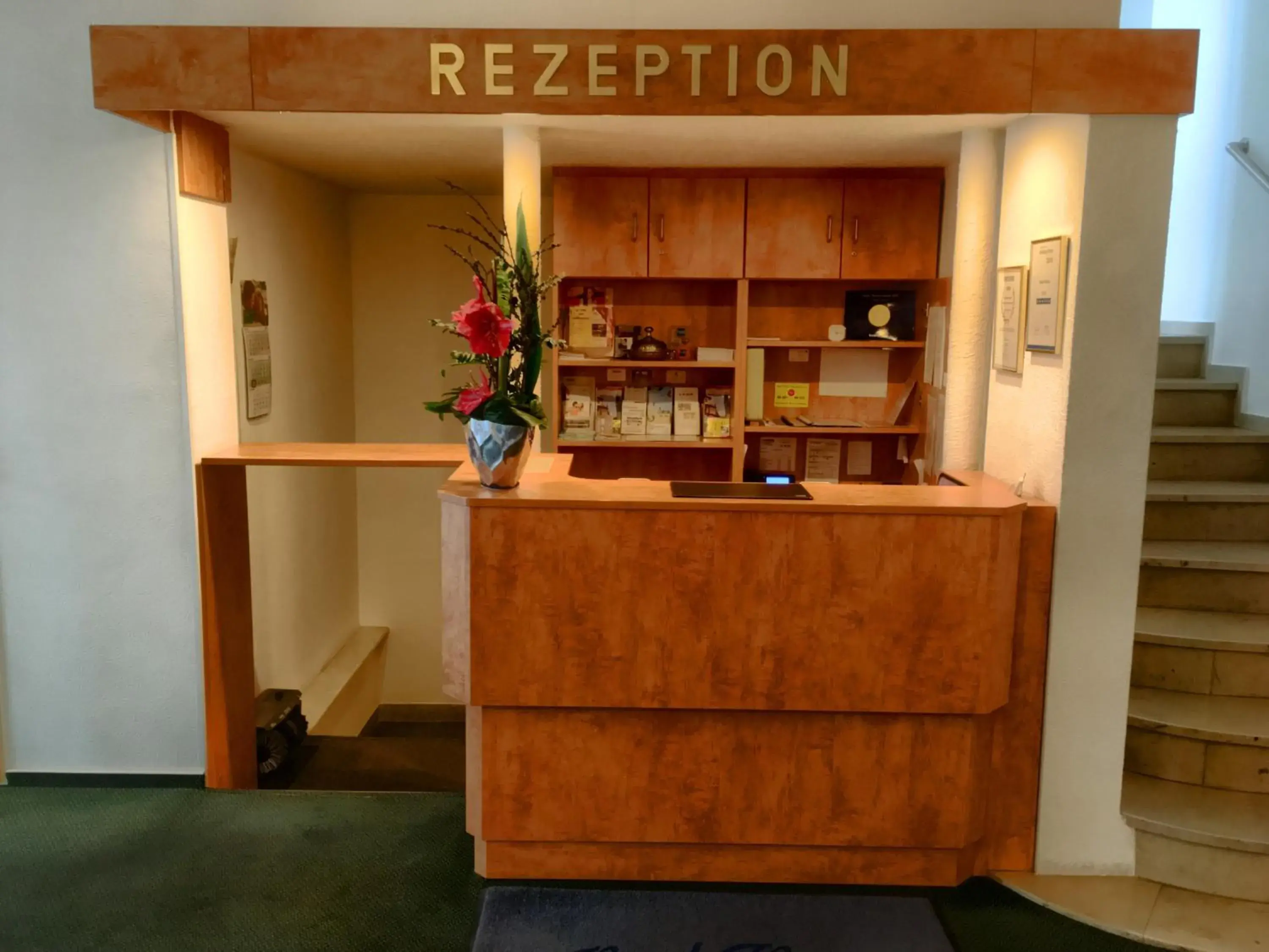 Lobby or reception in Hotel Hansa