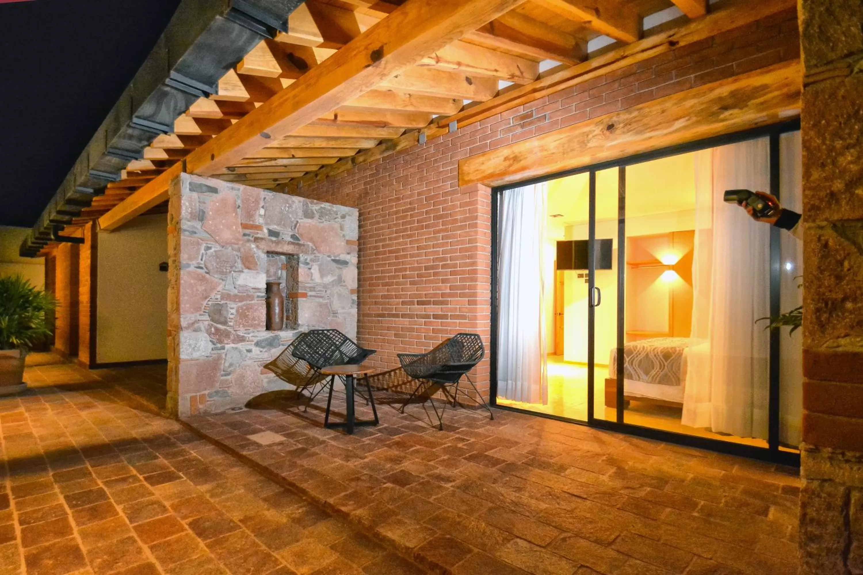 Balcony/Terrace, Seating Area in Hotel Casa Iturbe