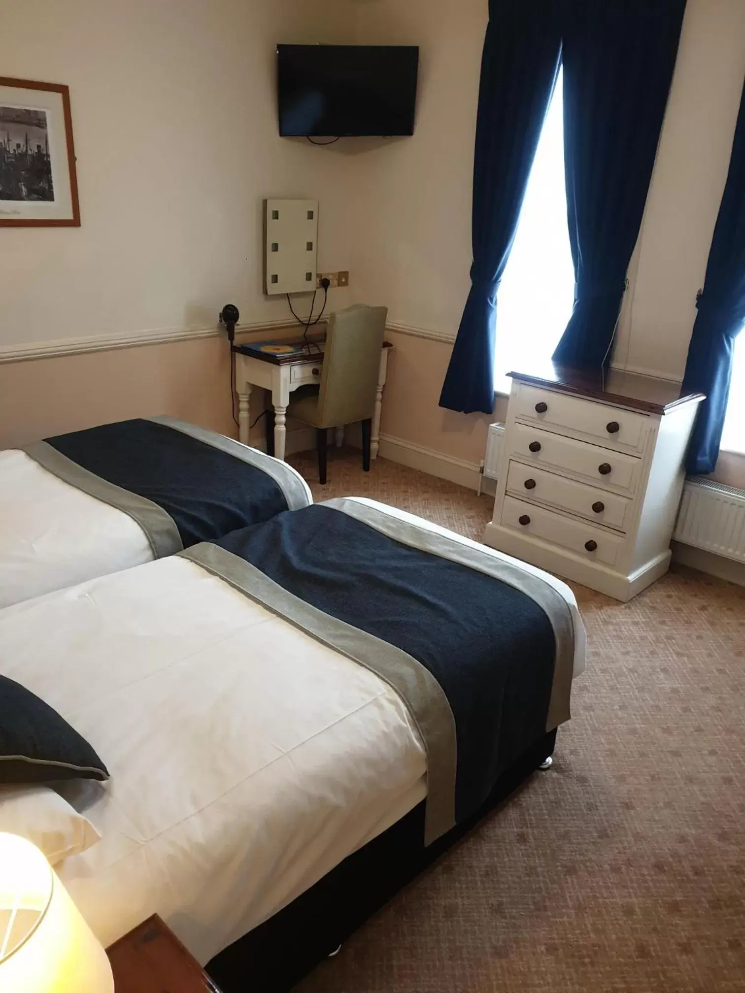 Bed in The Pegwell Bay Hotel