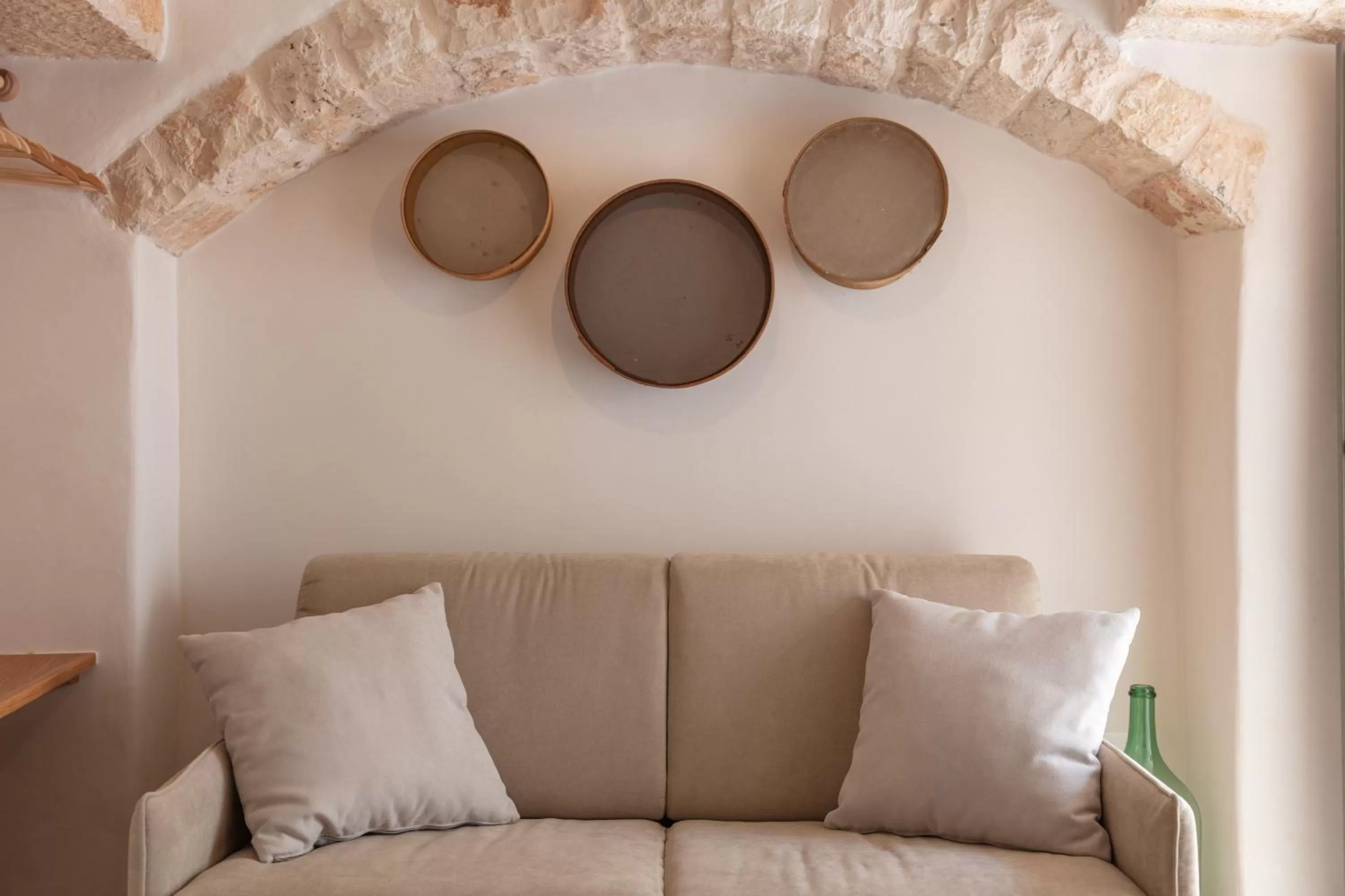 Seating area in Trulli Magheia