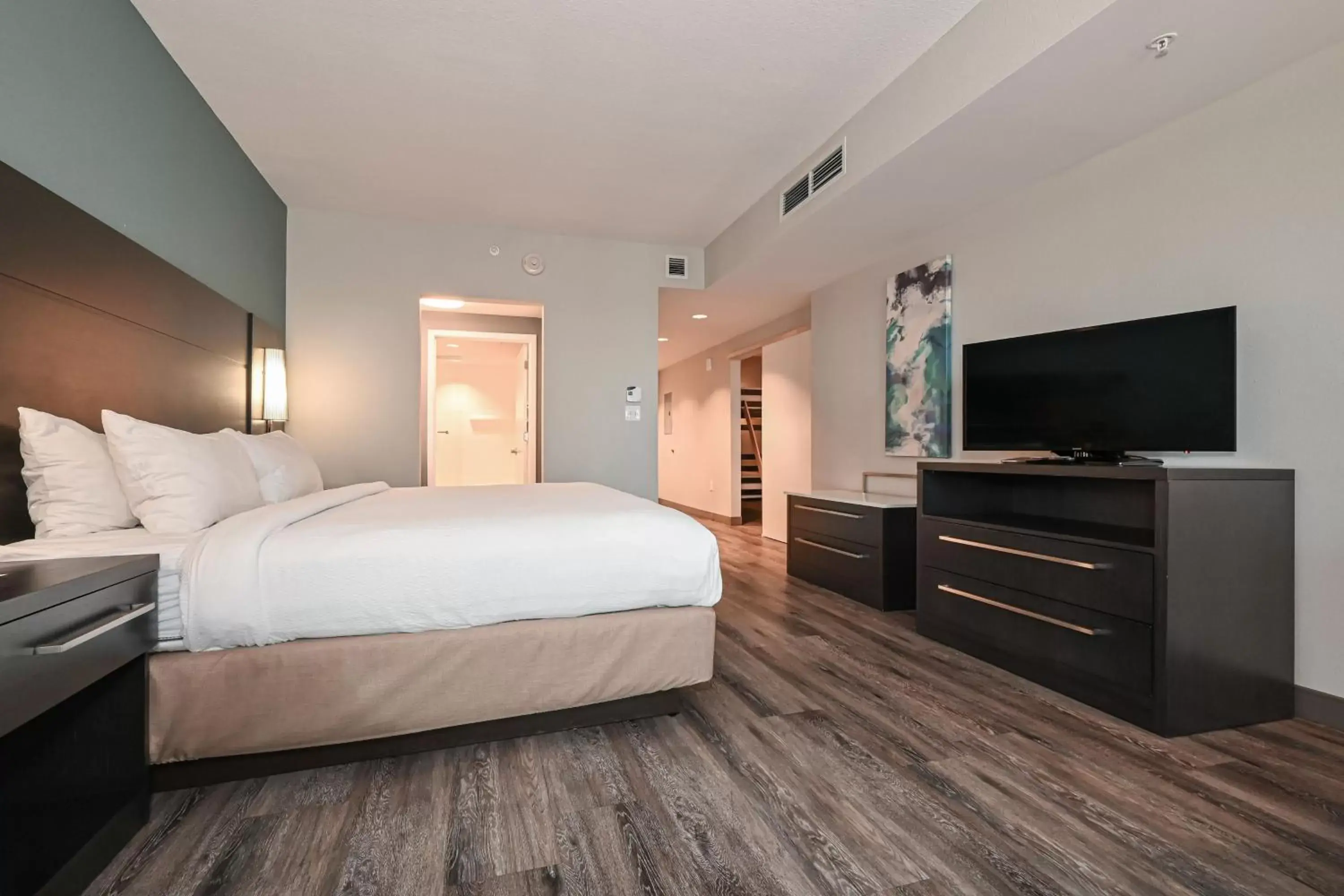 Bedroom, Bed in Residence Inn by Marriott Myrtle Beach Oceanfront