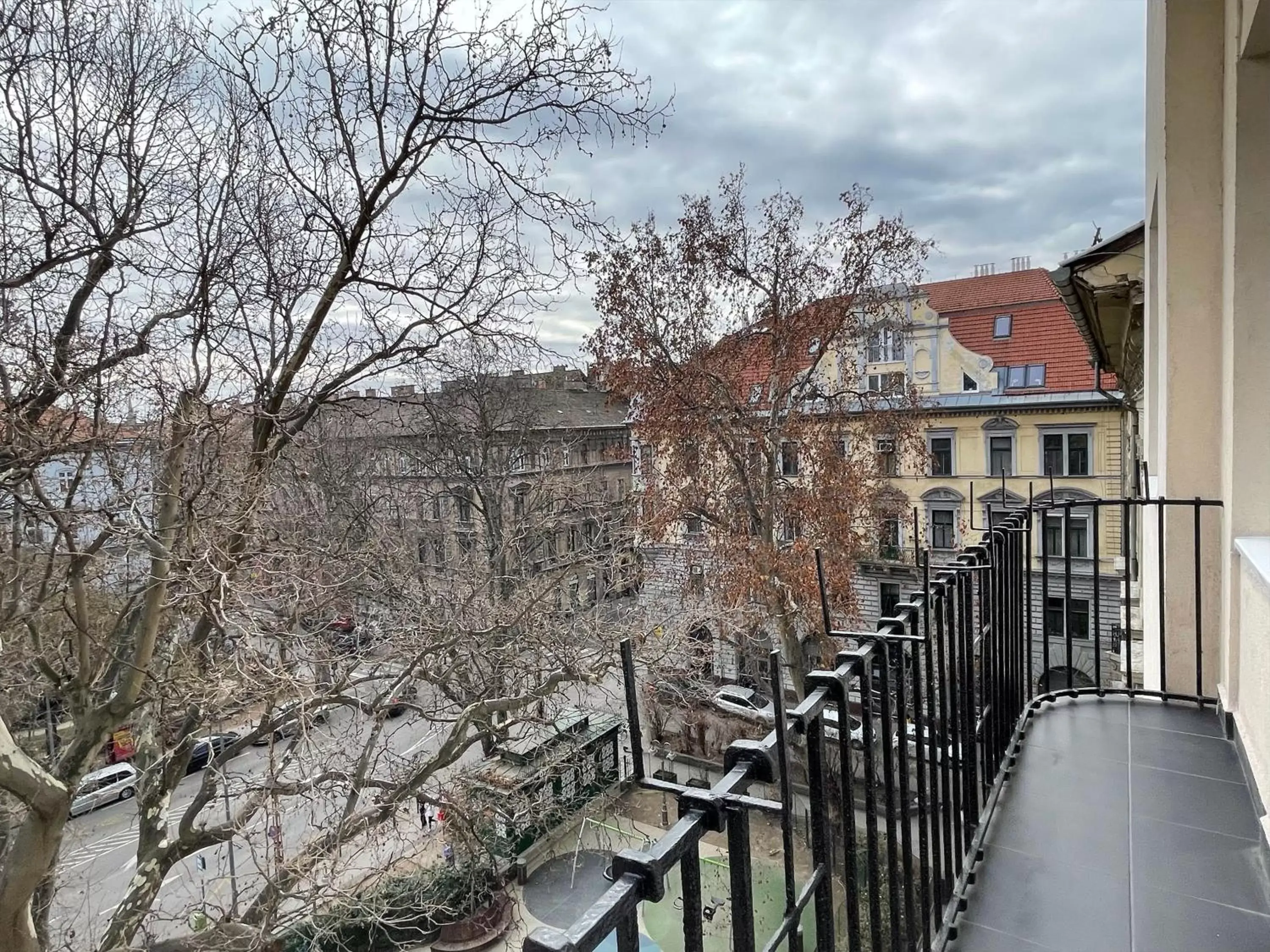 View (from property/room), Balcony/Terrace in Smart Hotel Budapest