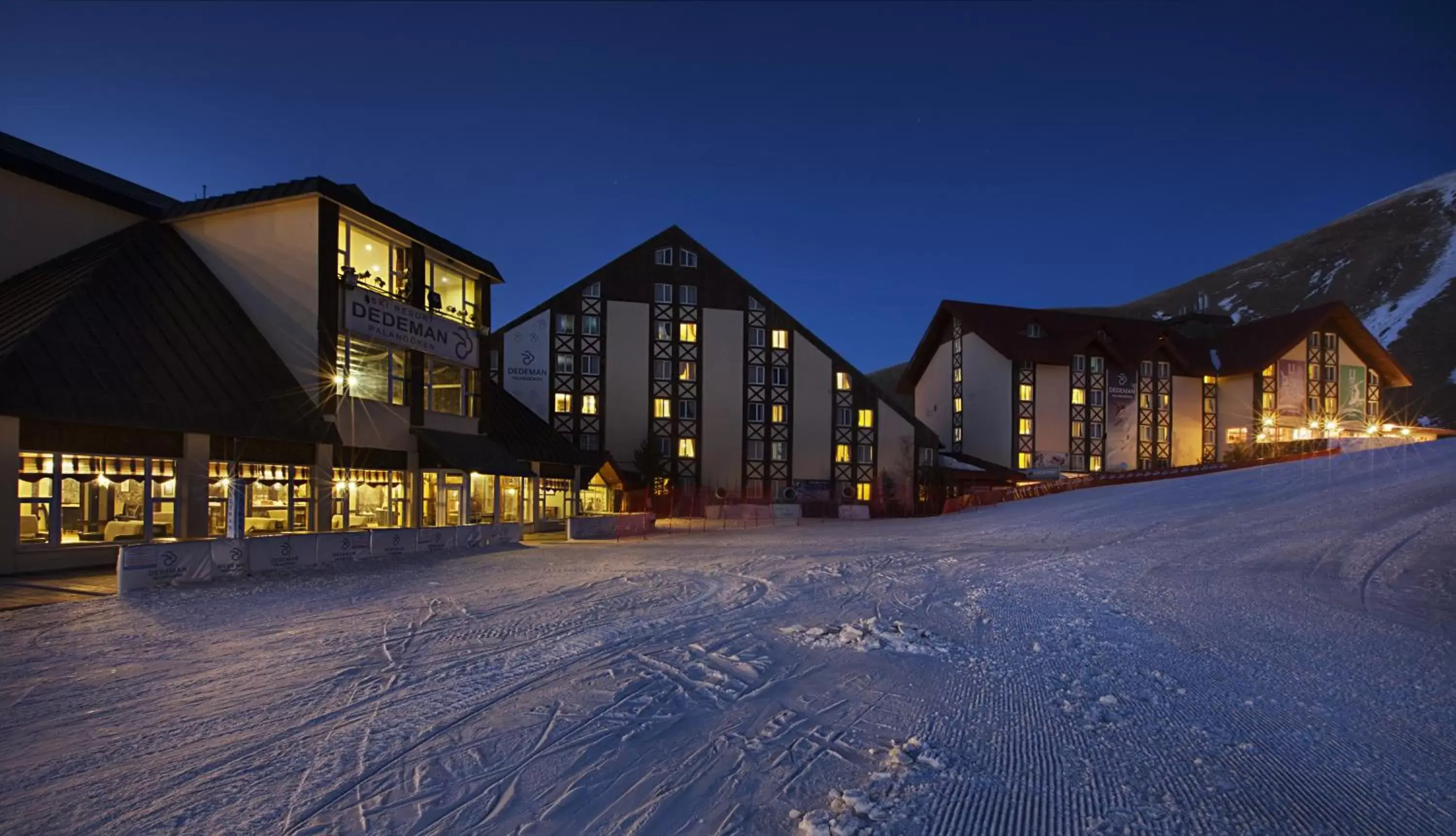 Property building, Winter in Dedeman Palandoken Resort Hotel