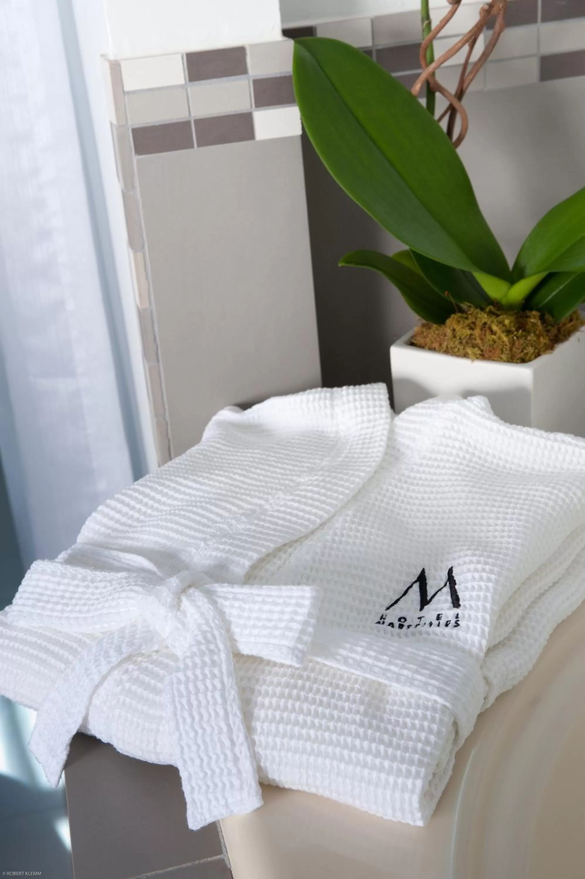 Decorative detail, Bed in Marseilles Beachfront Hotel