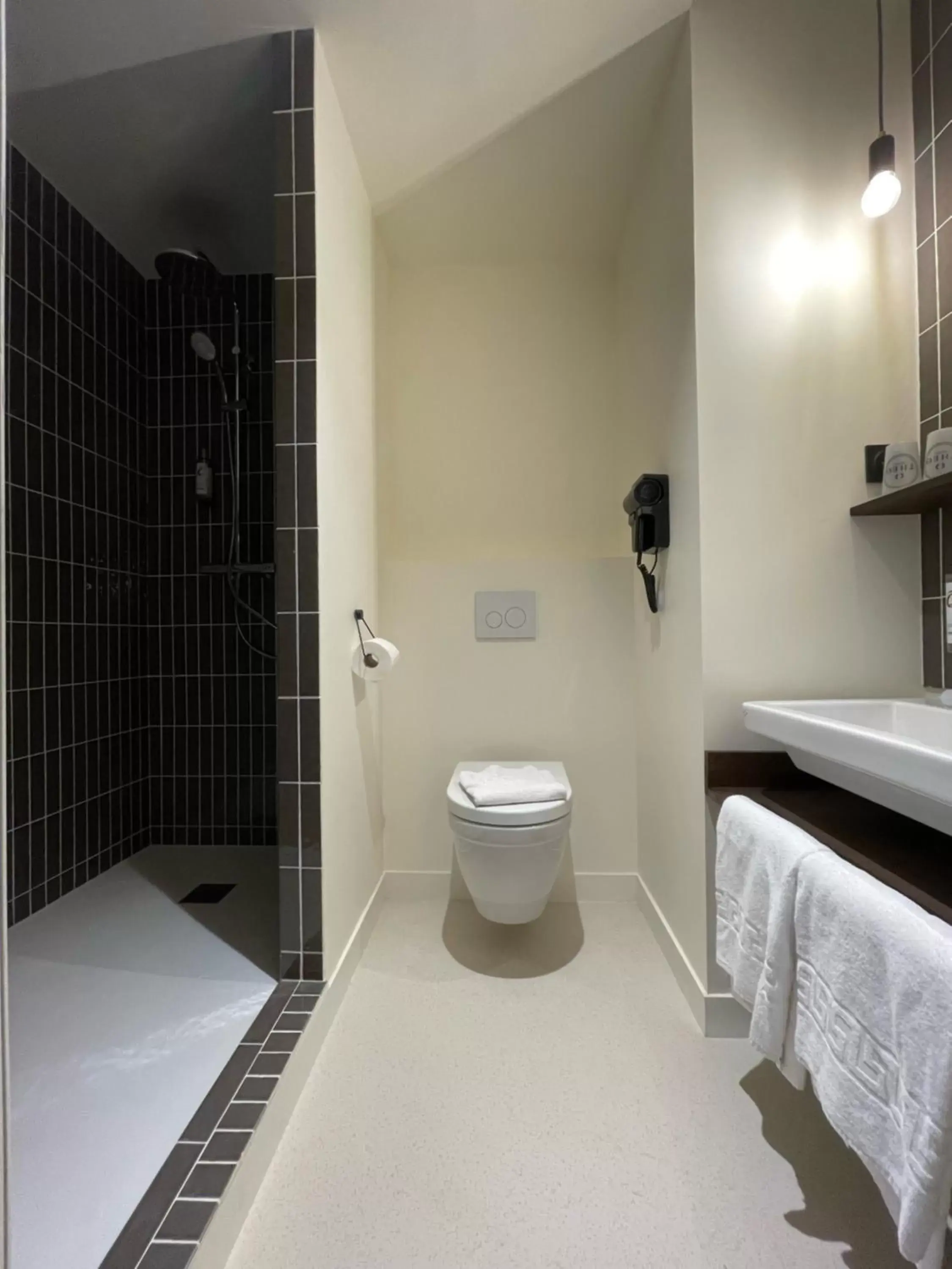Shower, Bathroom in The Originals City, Hôtel Theo Limoges