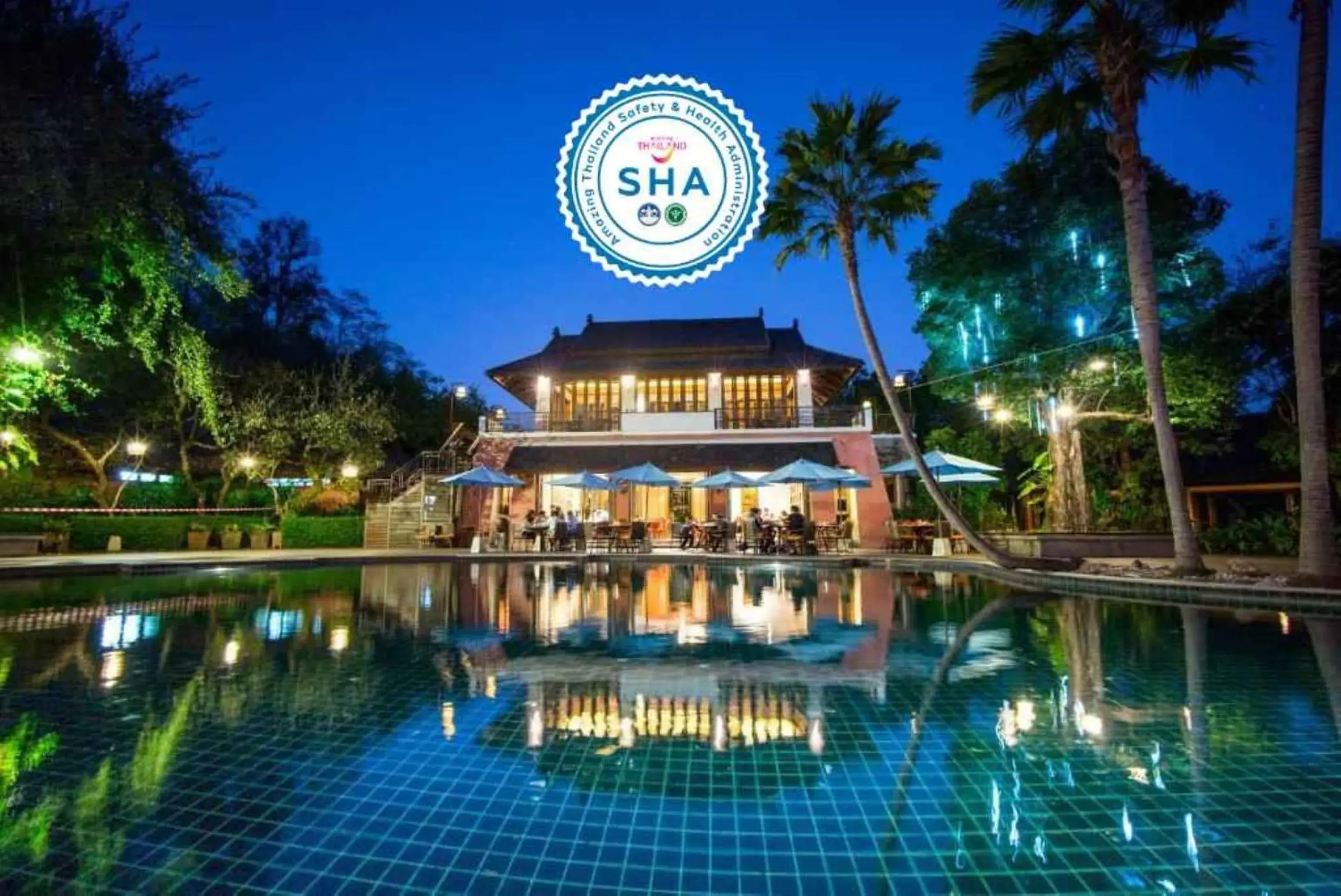 Swimming pool, Property Building in Sibsan Resort & Spa Maetaeng SHA