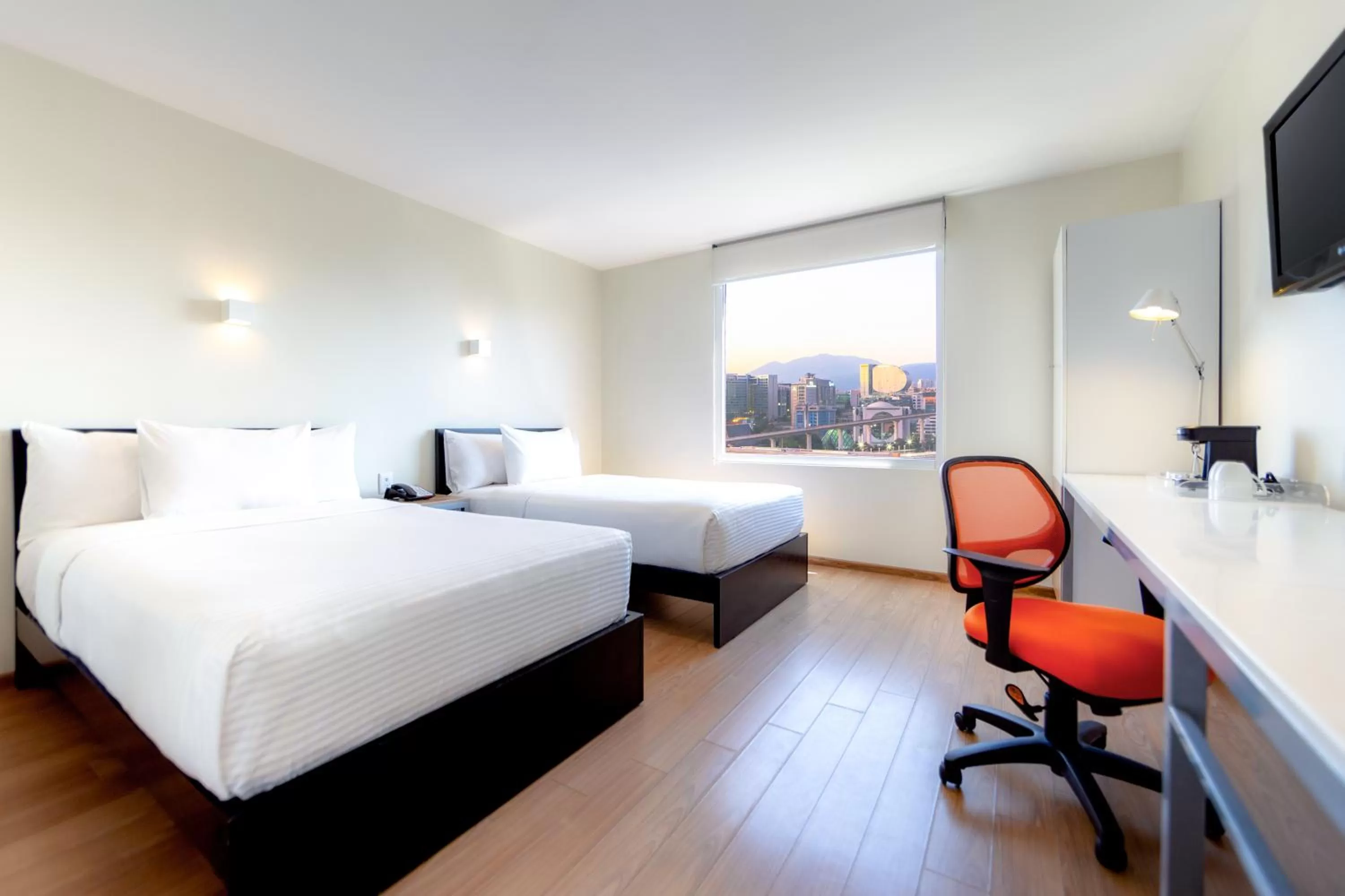 View (from property/room), Bed in Gamma Ciudad de Mexico Santa Fe