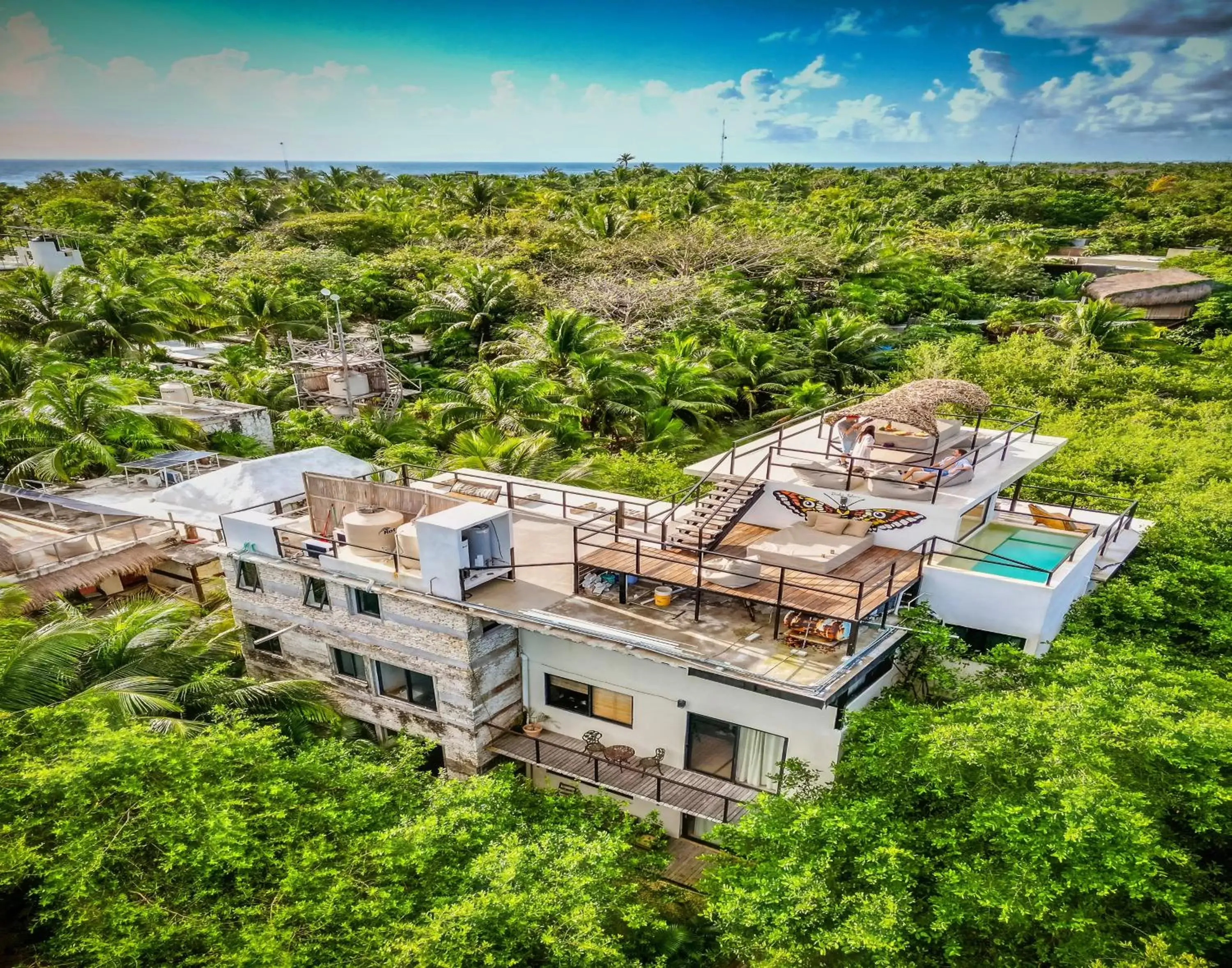 View (from property/room), Bird's-eye View in Suites Tulum