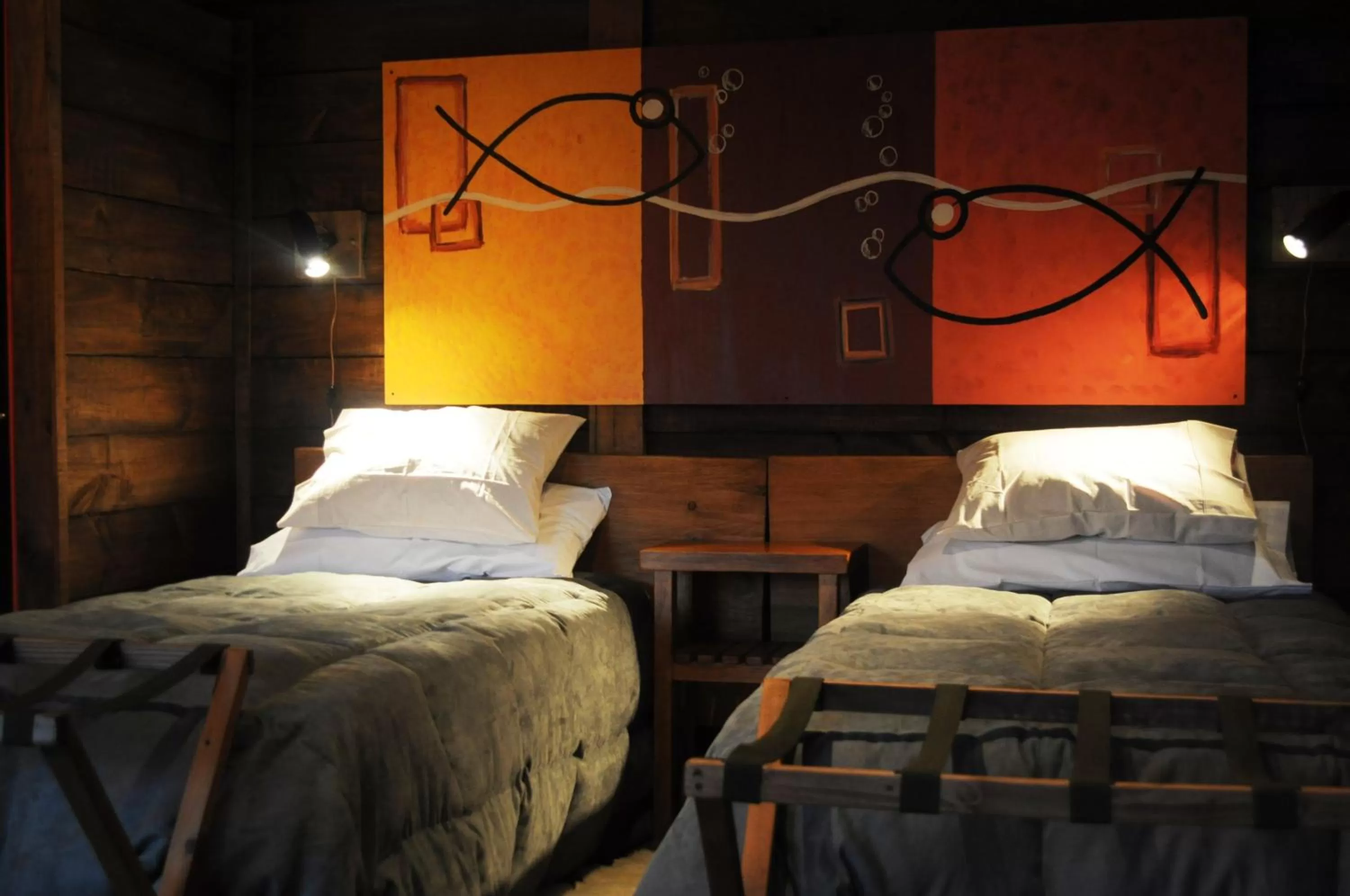 Bed in Las Pitras Lodge