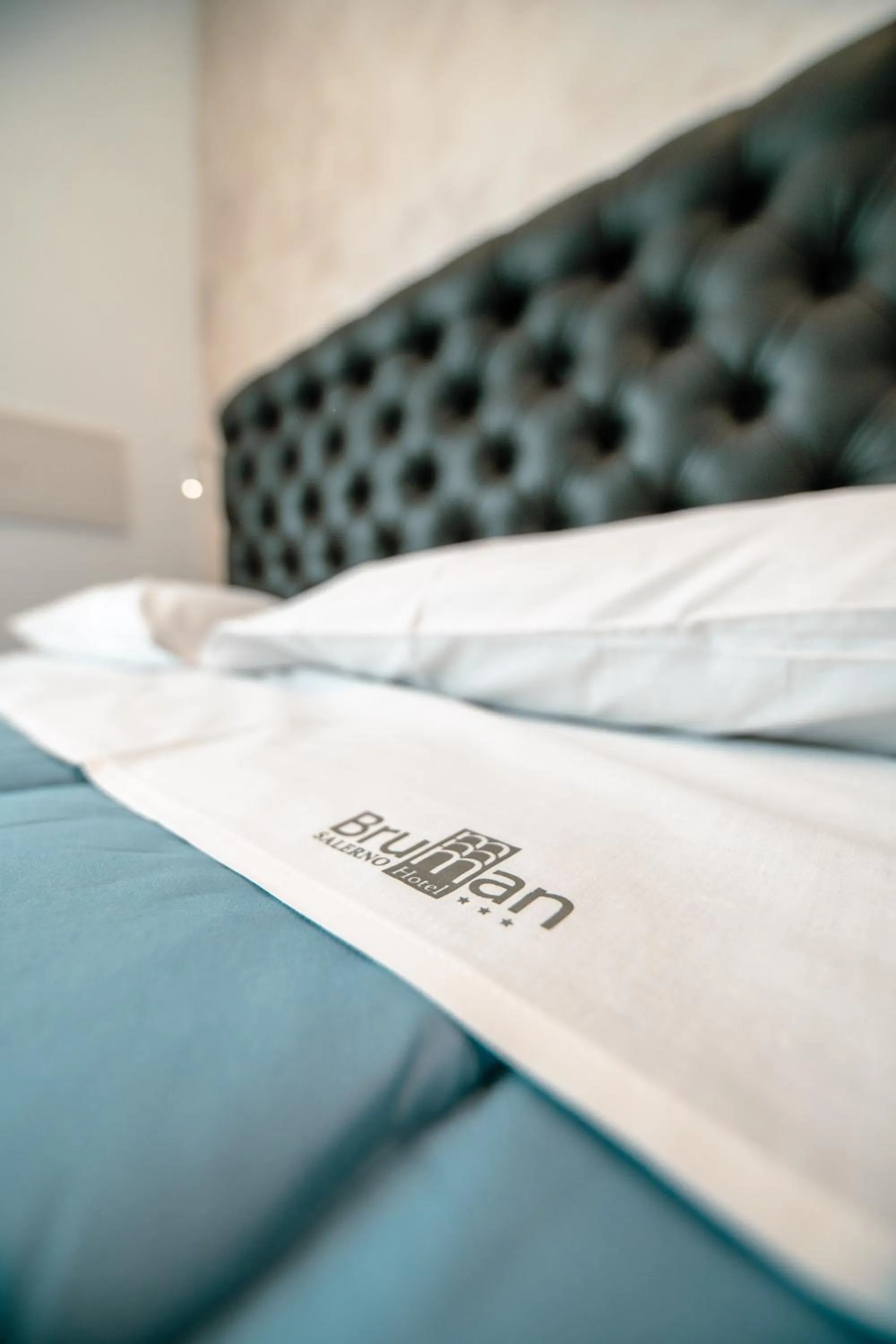 Bed in Hotel Bruman Salerno