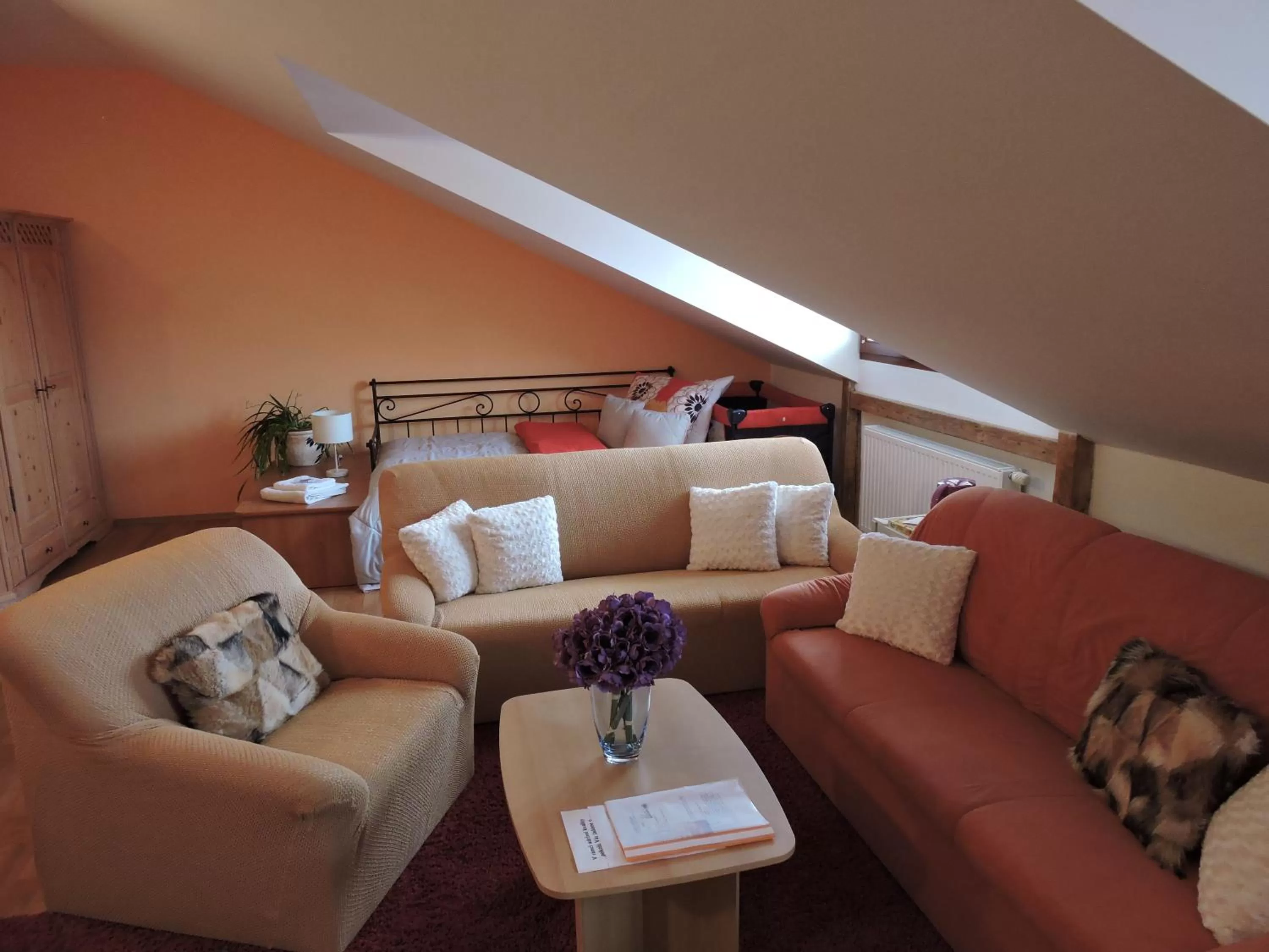 Seating area in Hotel Atrium