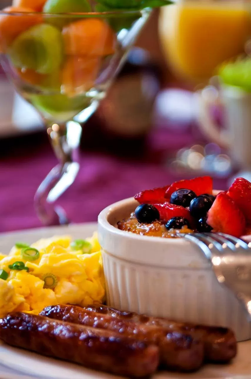 Food close-up in White Oak Manor Bed and Breakfast
