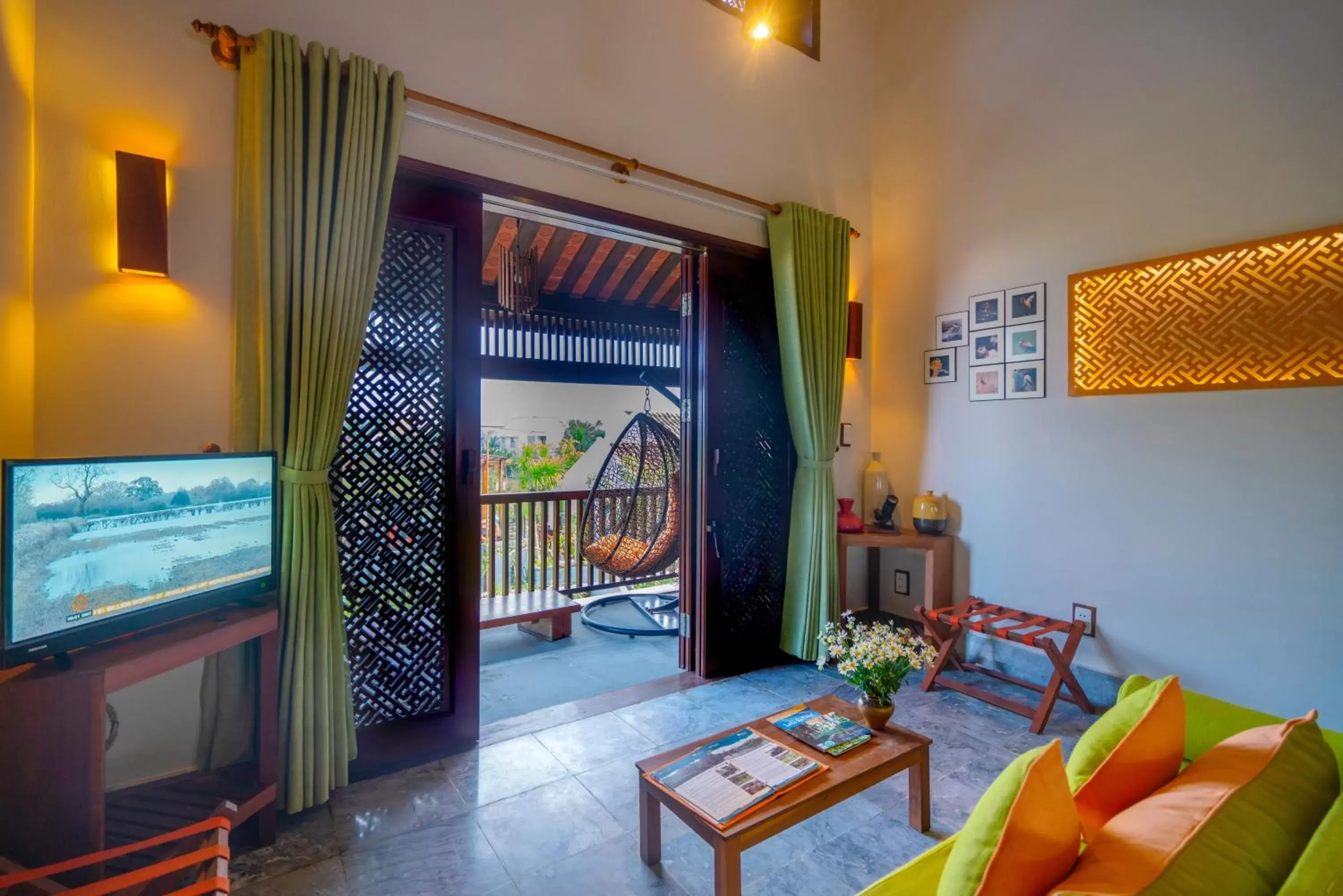 Seating area, TV/Entertainment Center in Hoi An Chic - Green Retreat