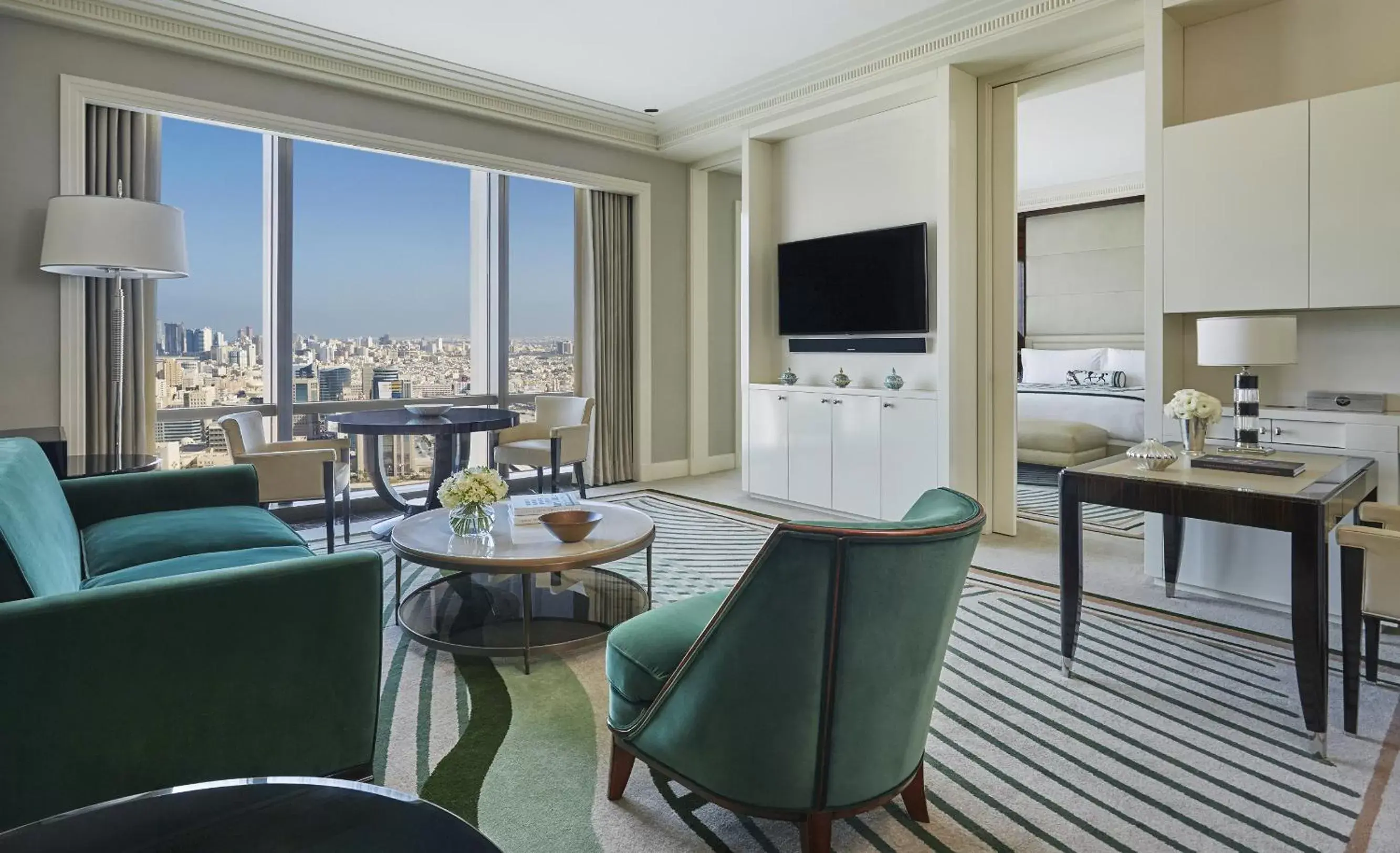 Living room, Seating Area in Four Seasons Hotel Bahrain Bay