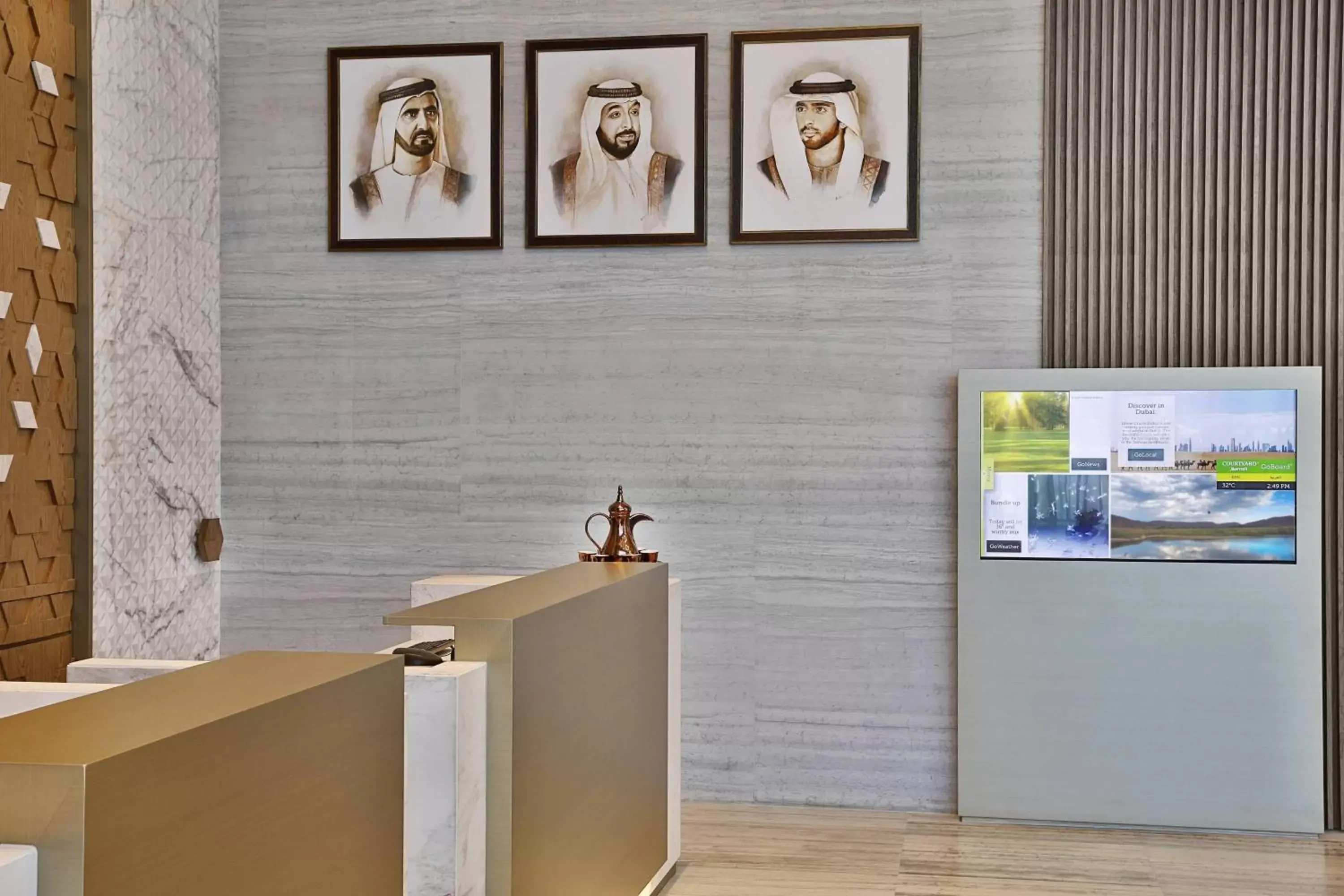 Lobby or reception, Lobby/Reception in Courtyard by Marriott Dubai, Al Barsha