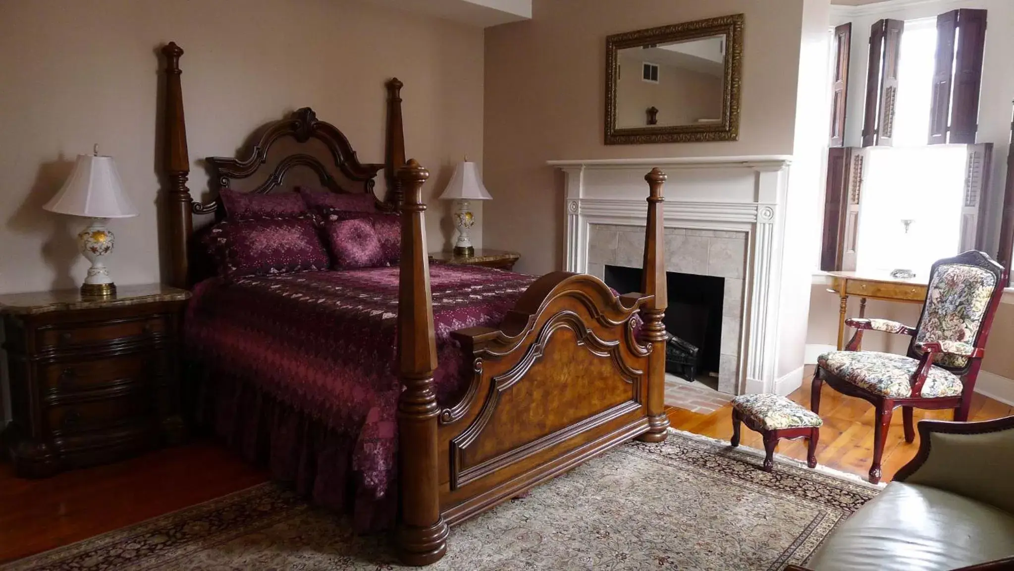 Bedroom, Bed in The Swope Manor Bed & Breakfast