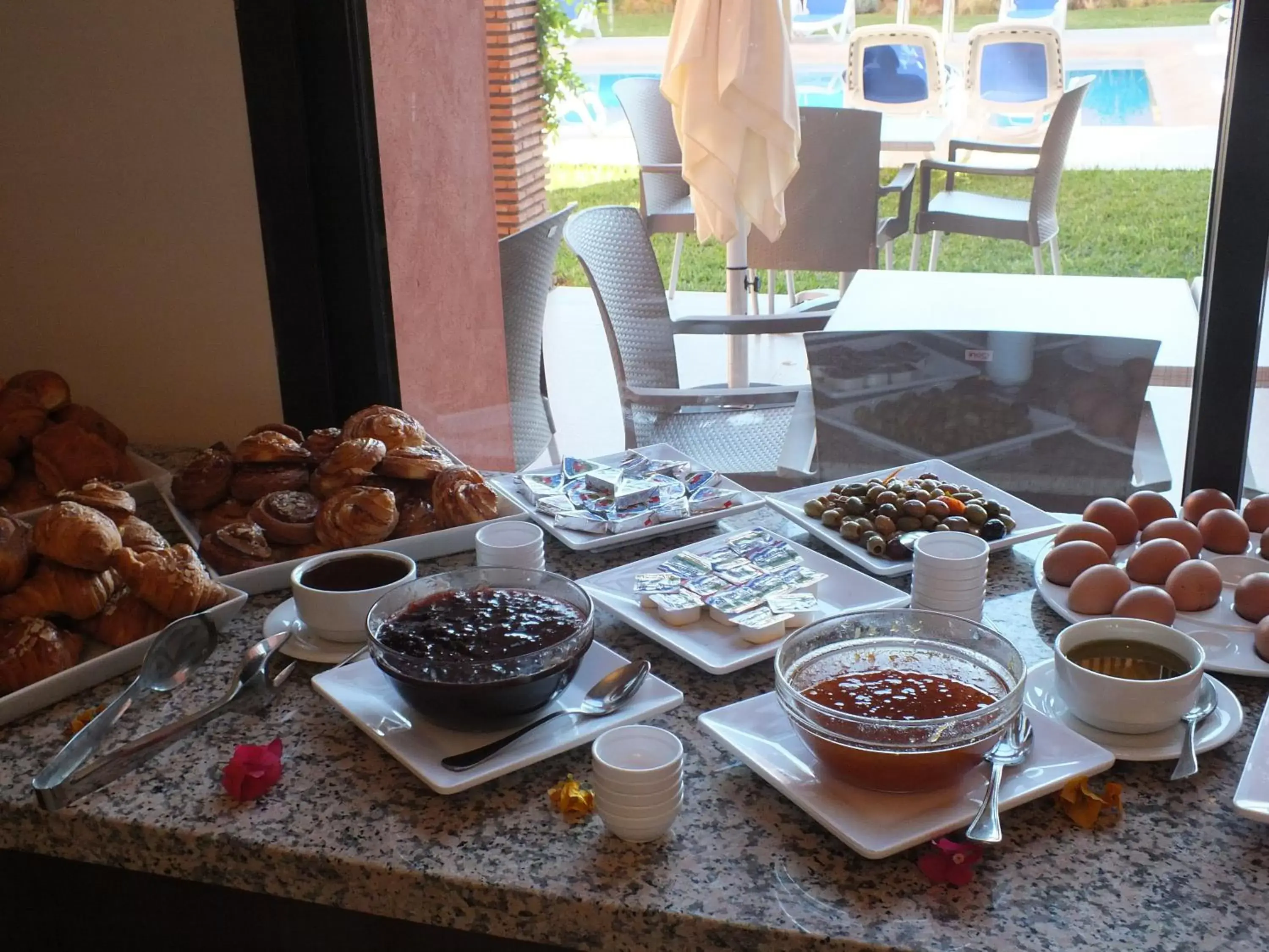 Buffet breakfast in Hotel Relax Marrakech