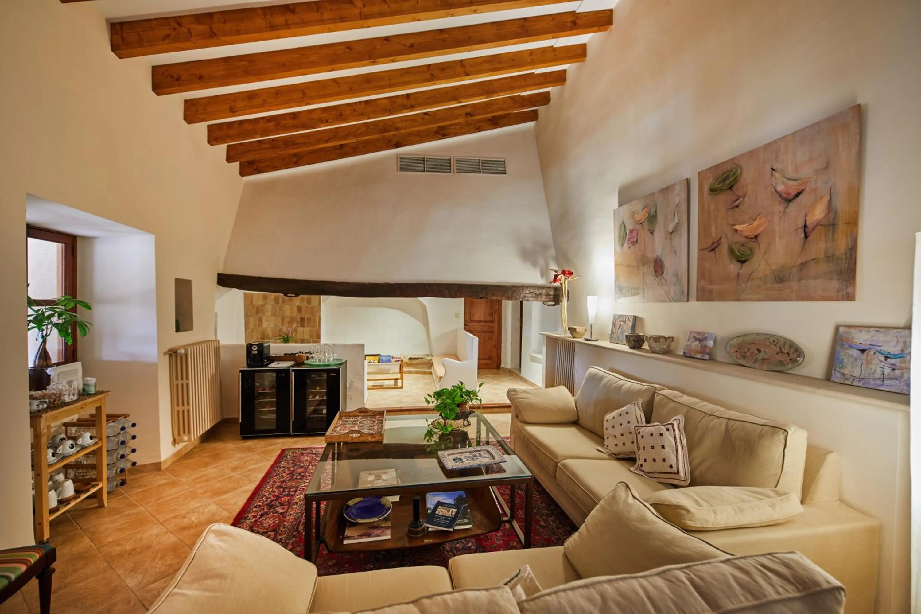 Communal lounge/ TV room in Agroturismo Alquería Blanca