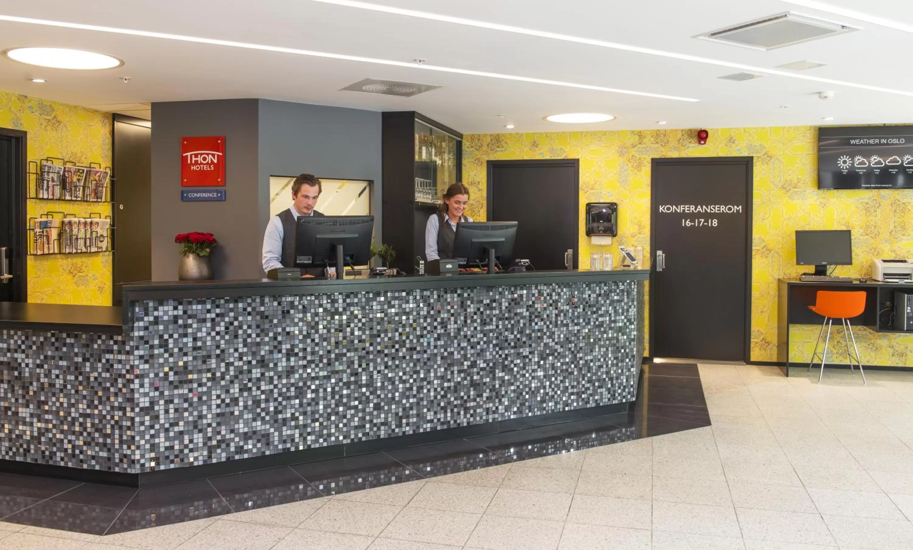 Lobby or reception in Thon Hotel Vika Atrium