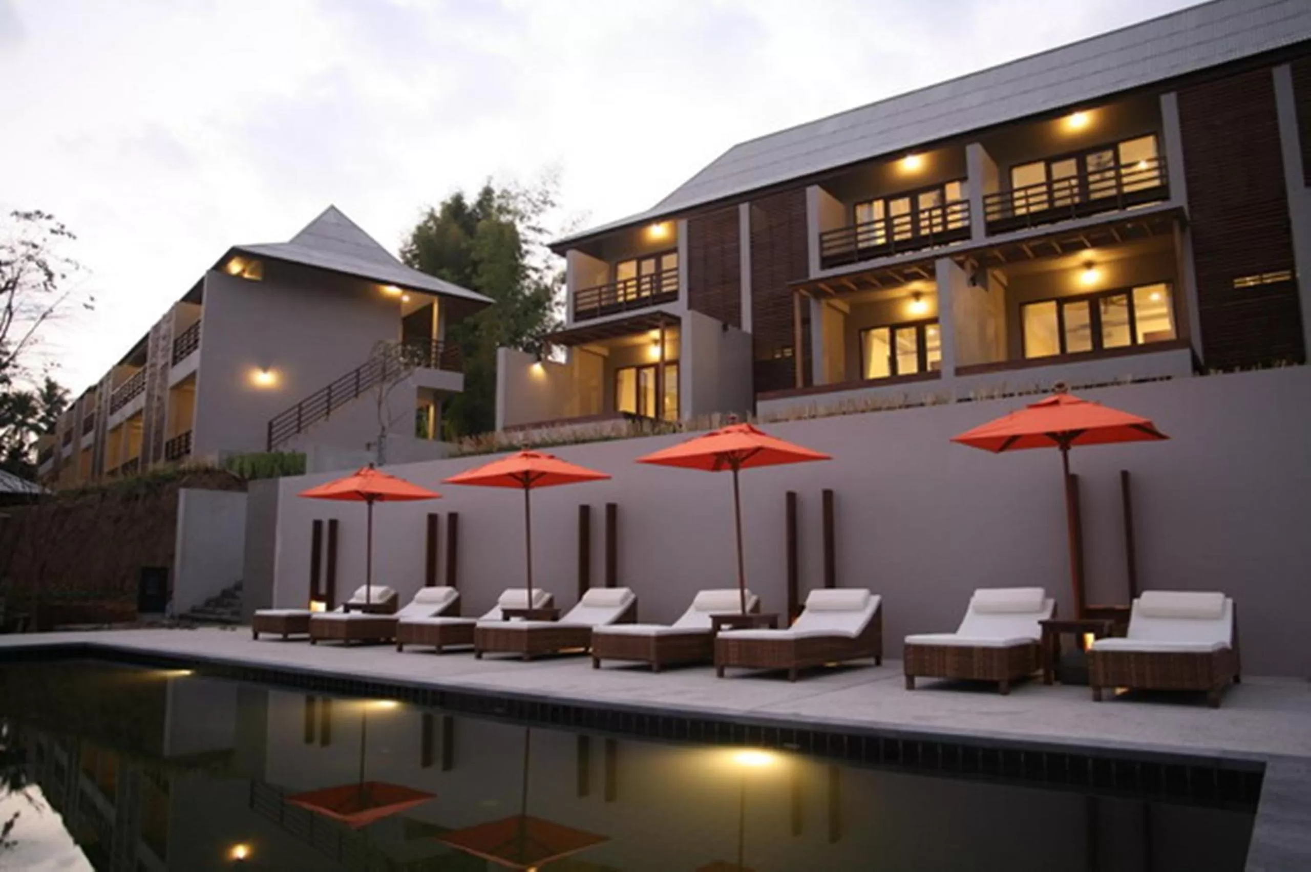 Swimming pool in Yoma Hotel, Pai