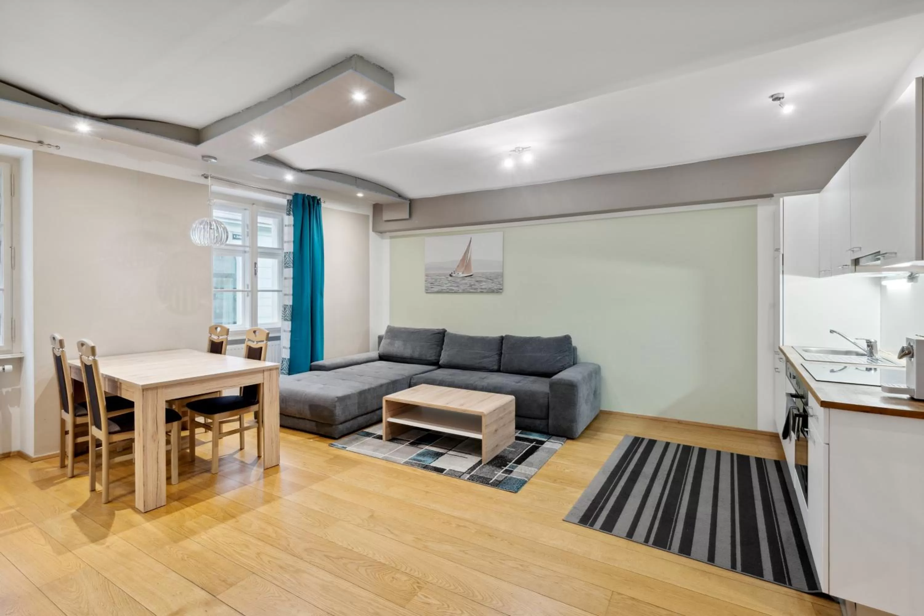 Living room, Seating Area in Florian's apartments in Mariahilf Vienna