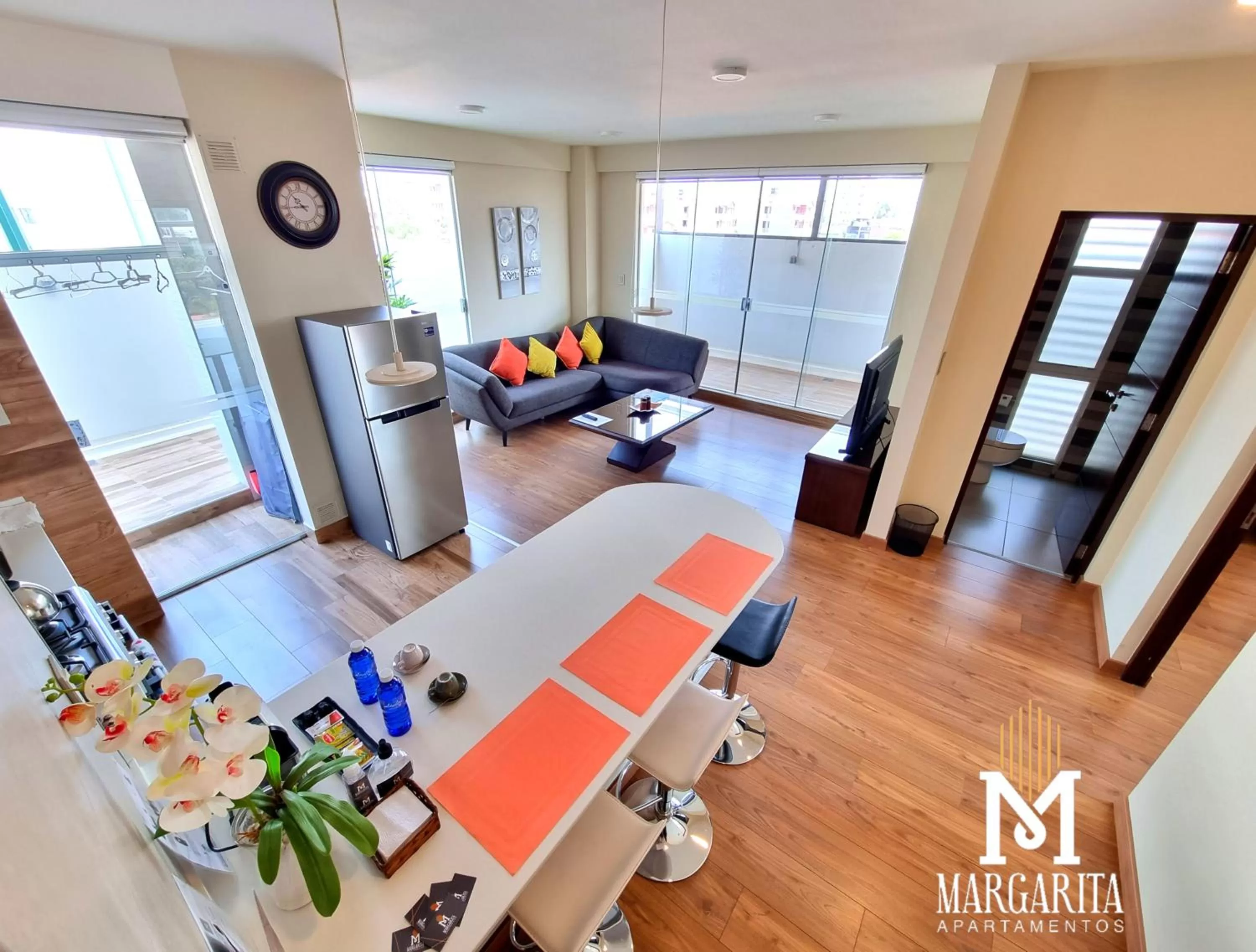 Kitchen or kitchenette in Margarita Apartamentos