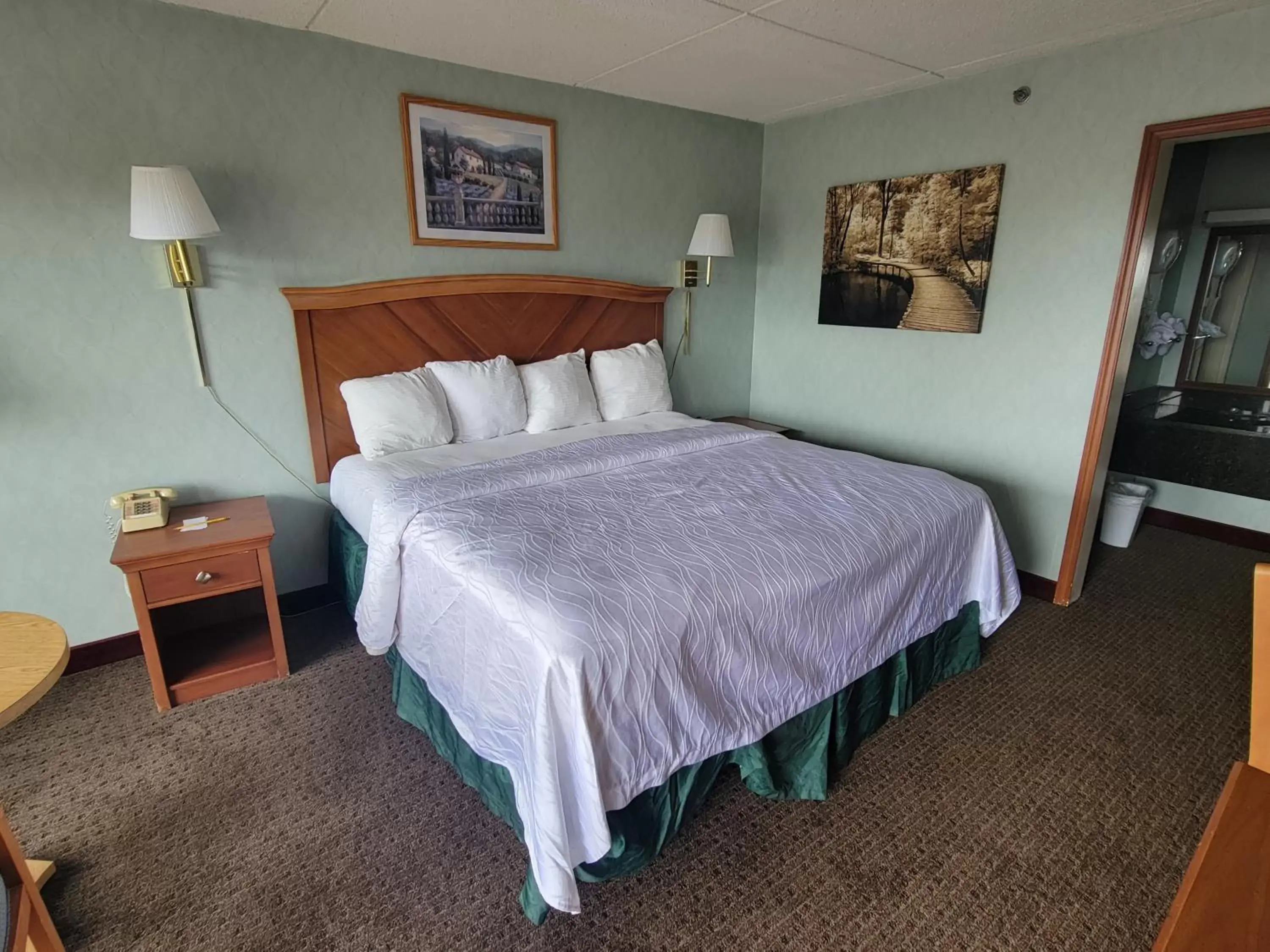 Photo of the whole room, Bed in Downtown Inn