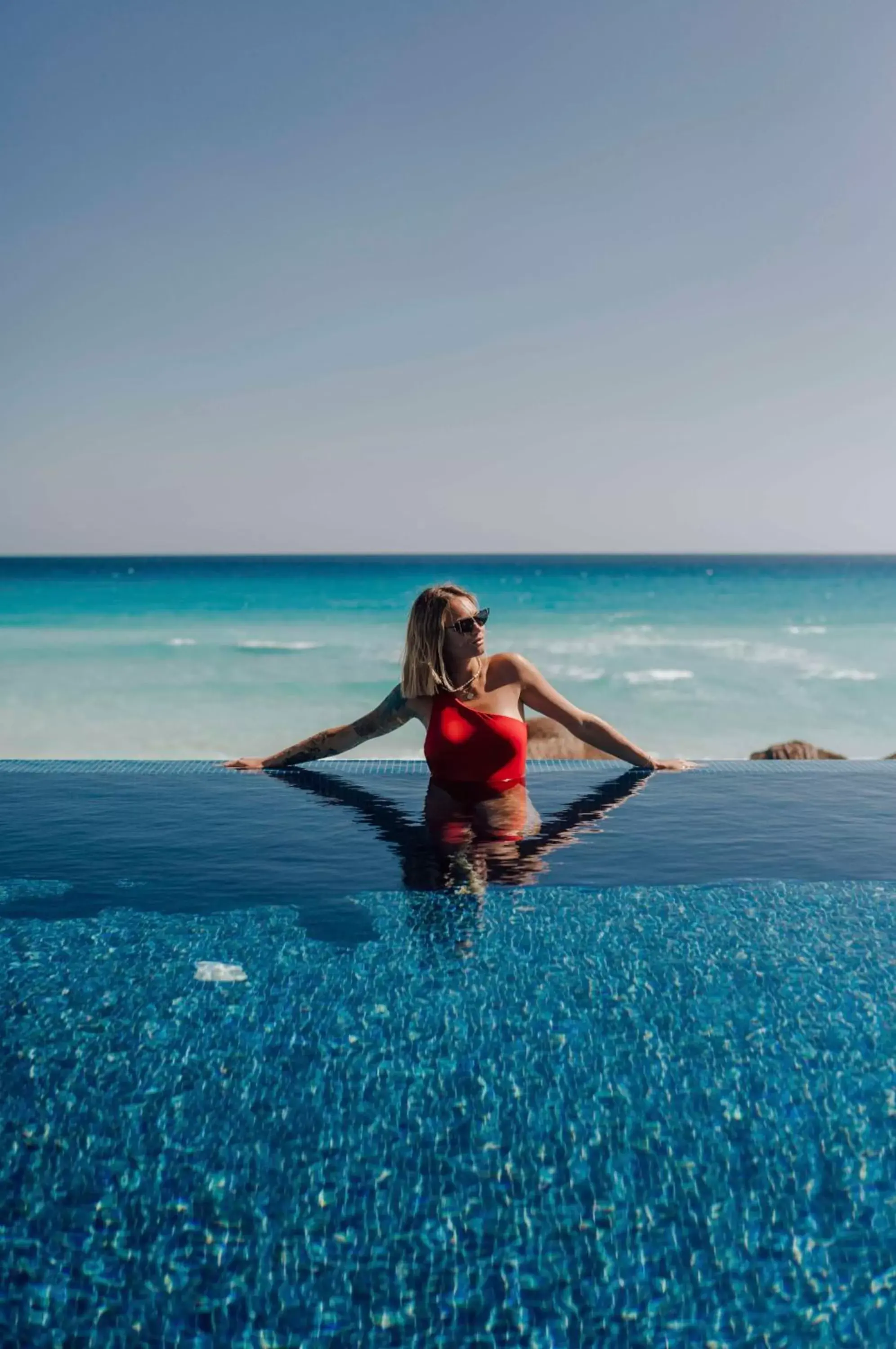 Beach, Swimming Pool in Kempinski Hotel Cancun