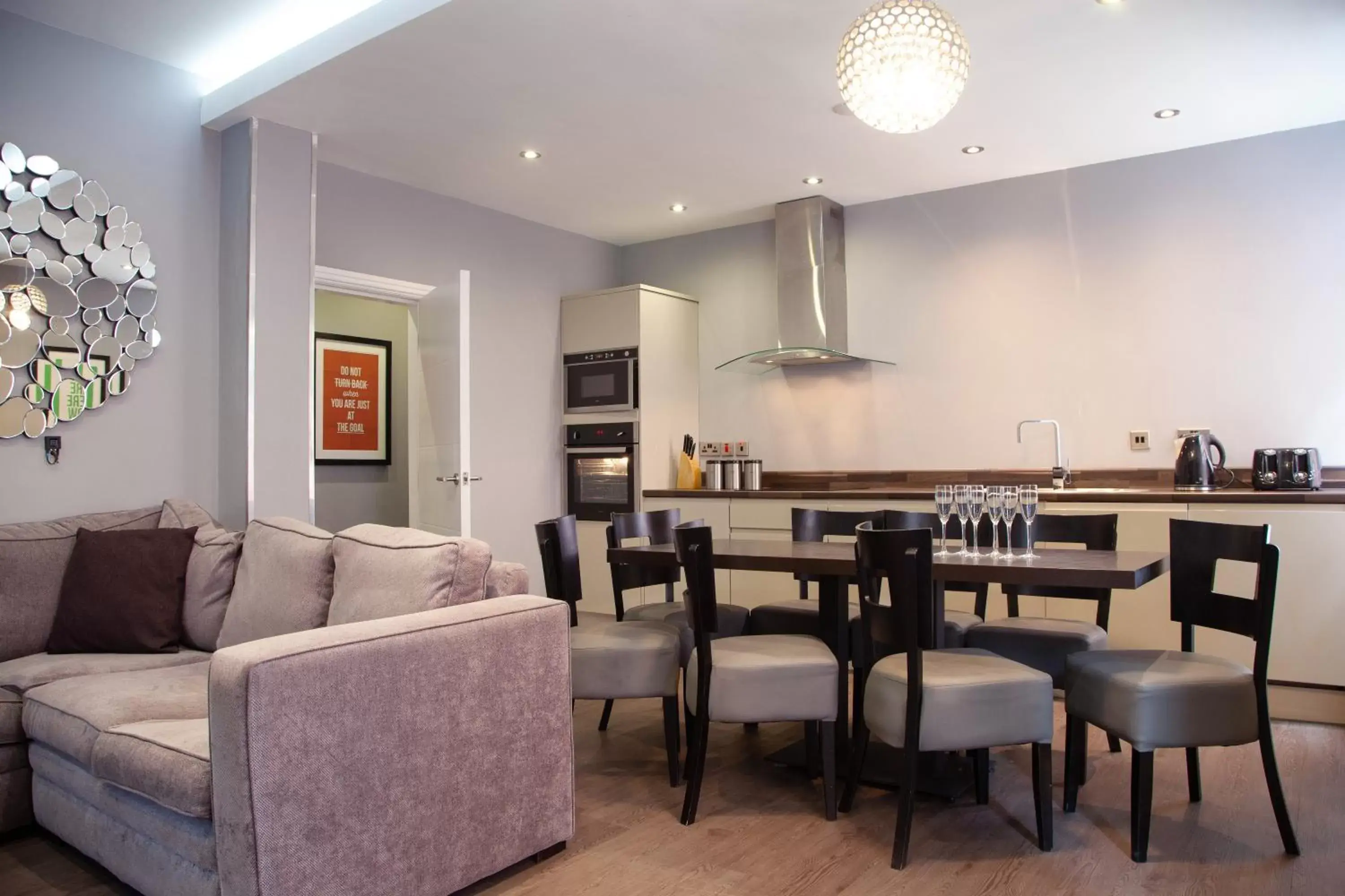 Kitchen or kitchenette, Lounge/Bar in EPIC Apart Hotel- Campbell Street