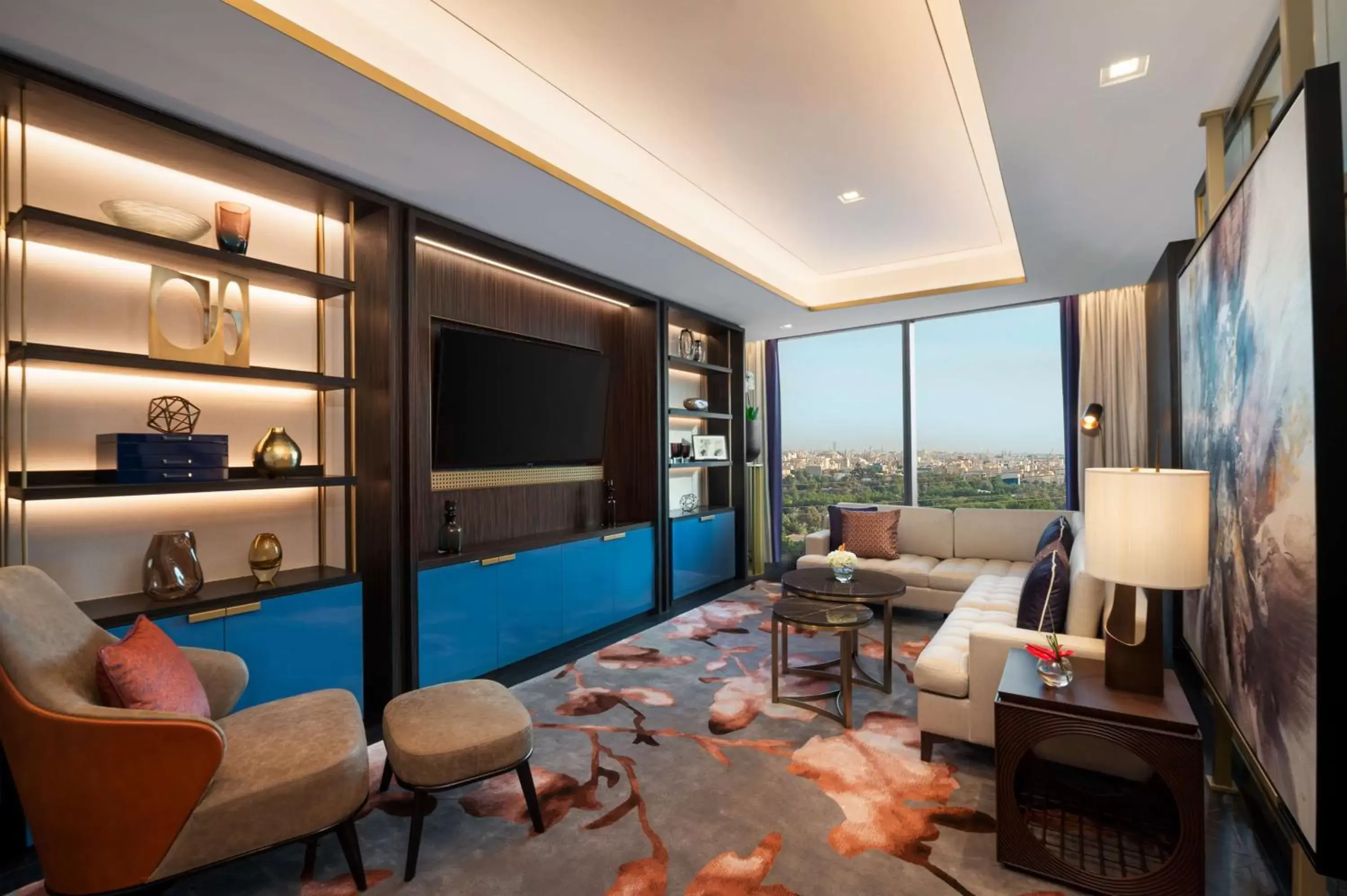 Living room, Seating Area in Waldorf Astoria Kuwait