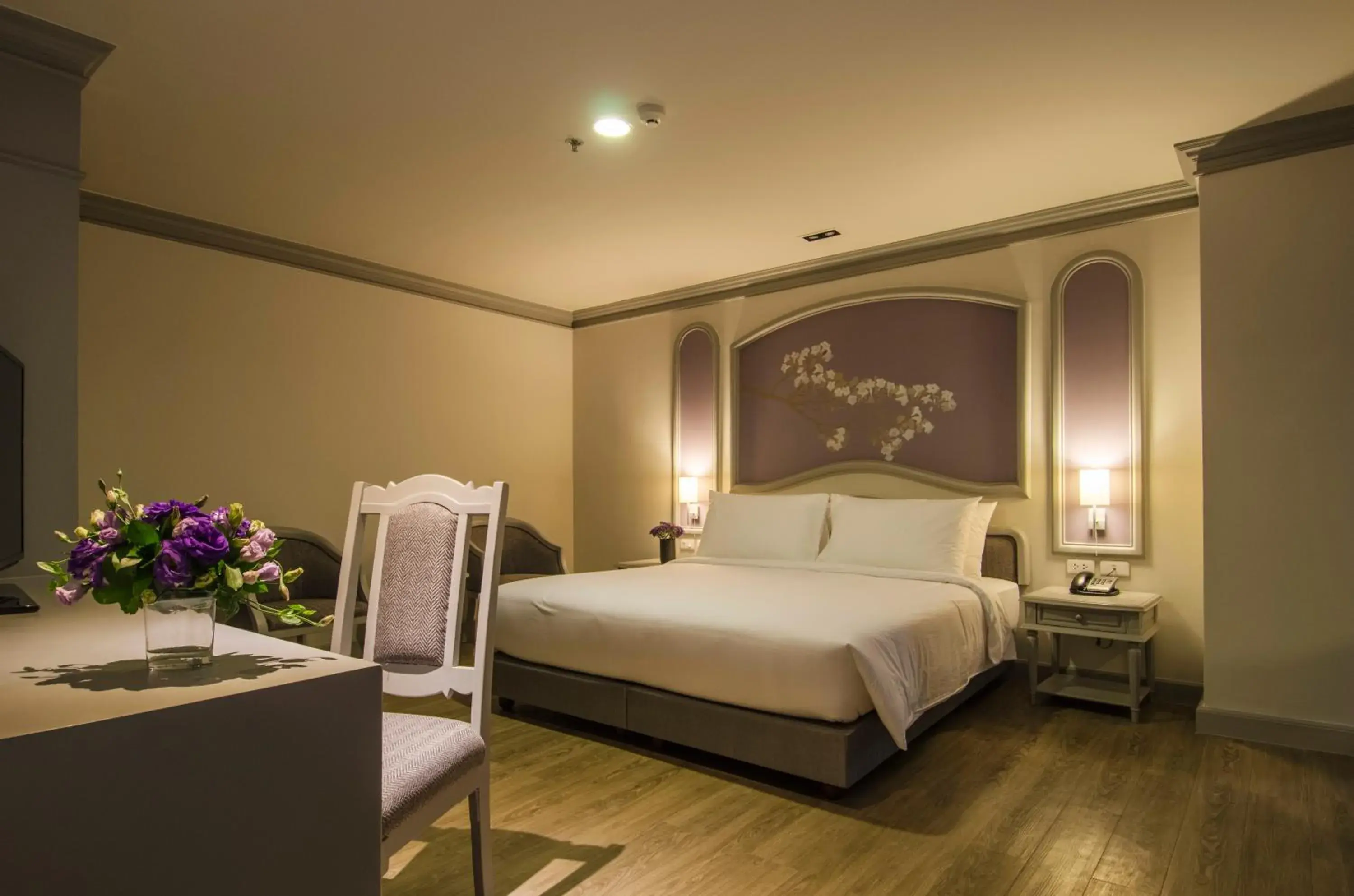 Bed in The Pantip Hotel Ladprao
