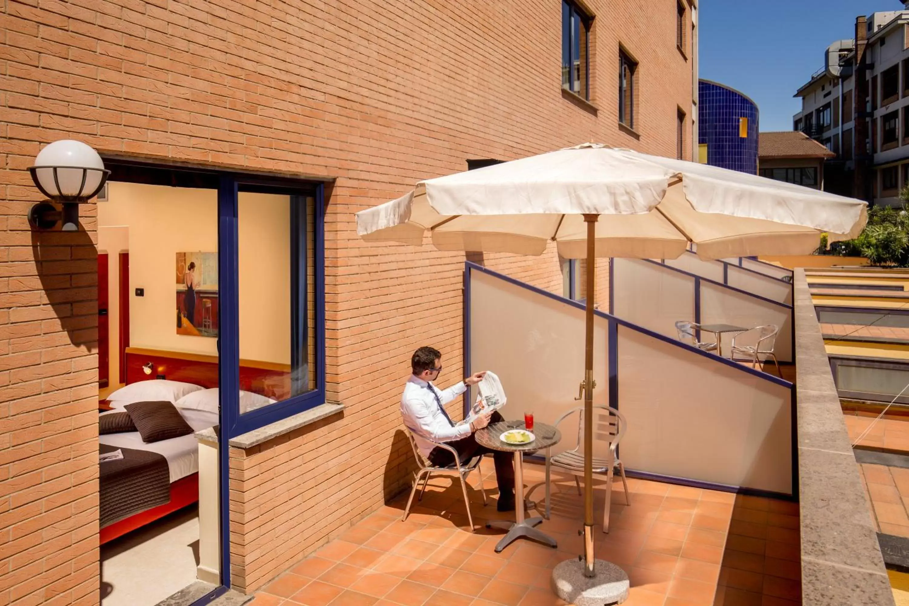 Balcony/Terrace in Best Western Blu Hotel Roma